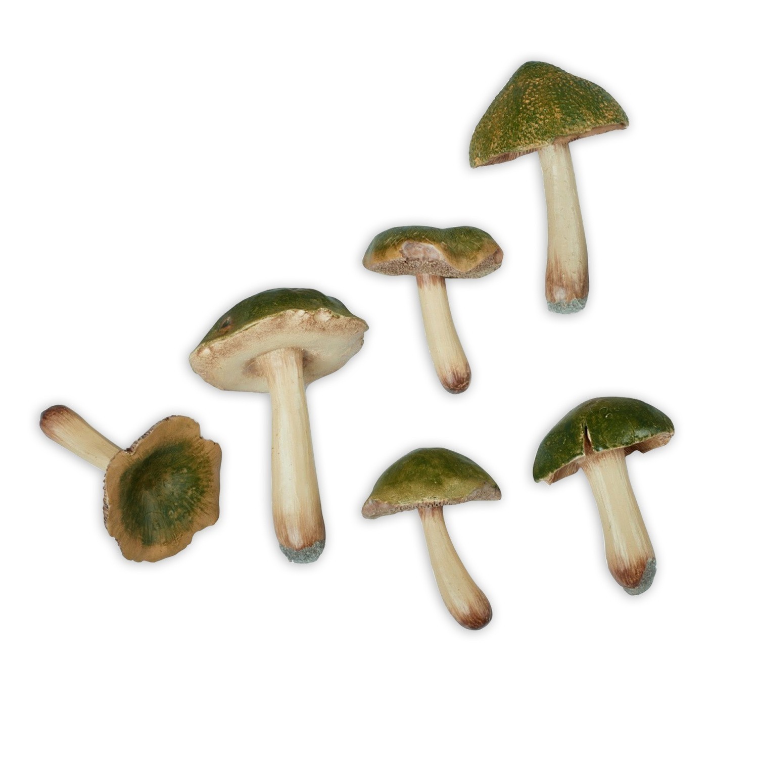 Lot de 6 décorations champignons Coty