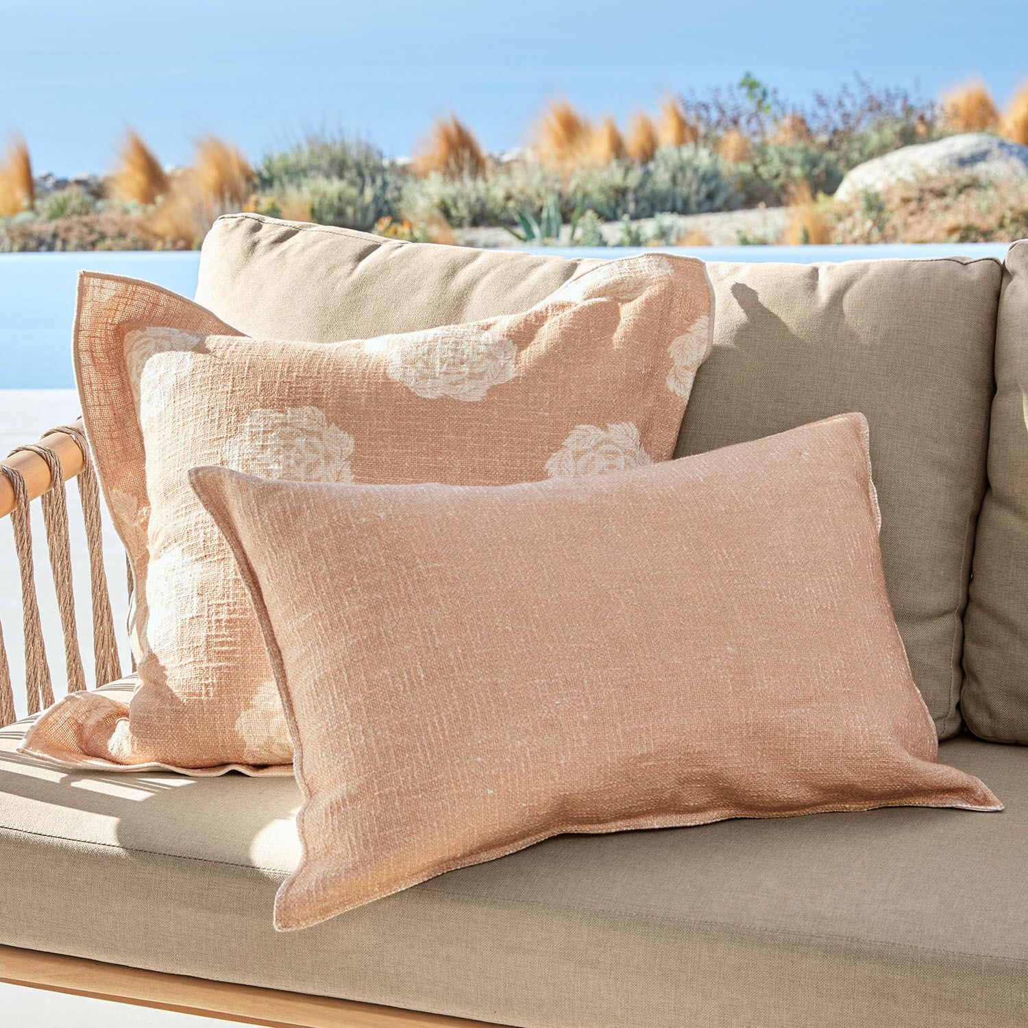 Lot de 2 housses de coussins Belvienne