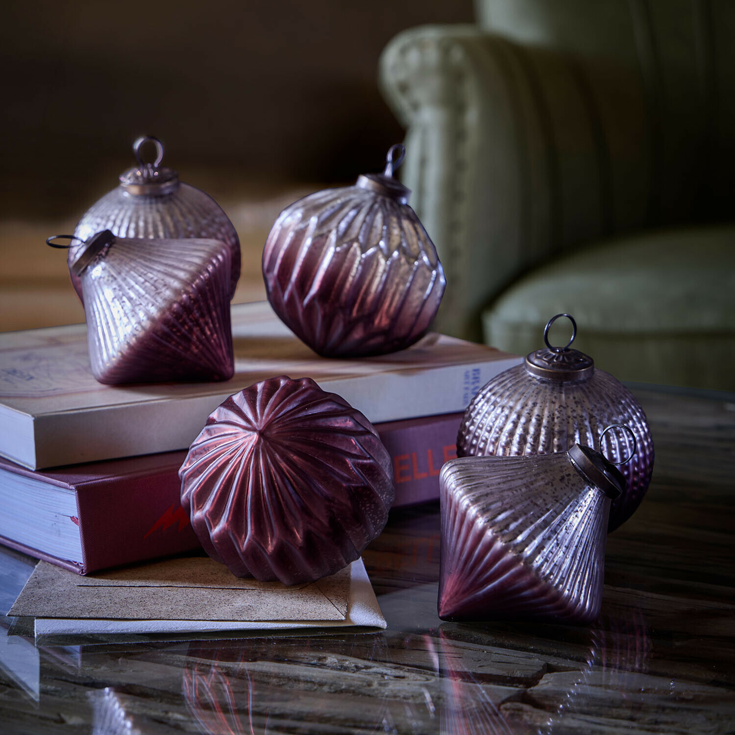 Lot de 6 boules de Noël Marquee