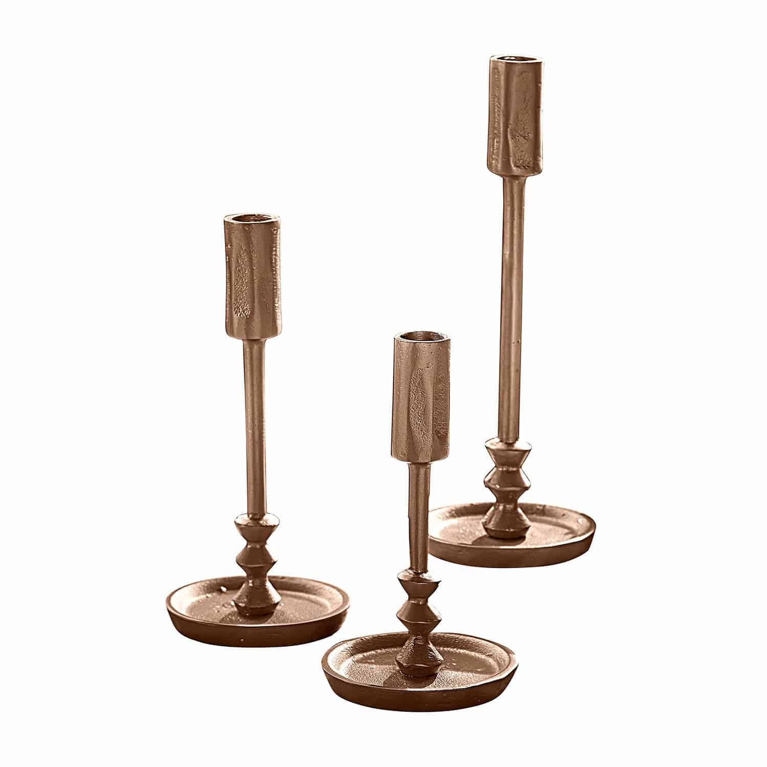 Lot de 3 bougeoirs Rivandre