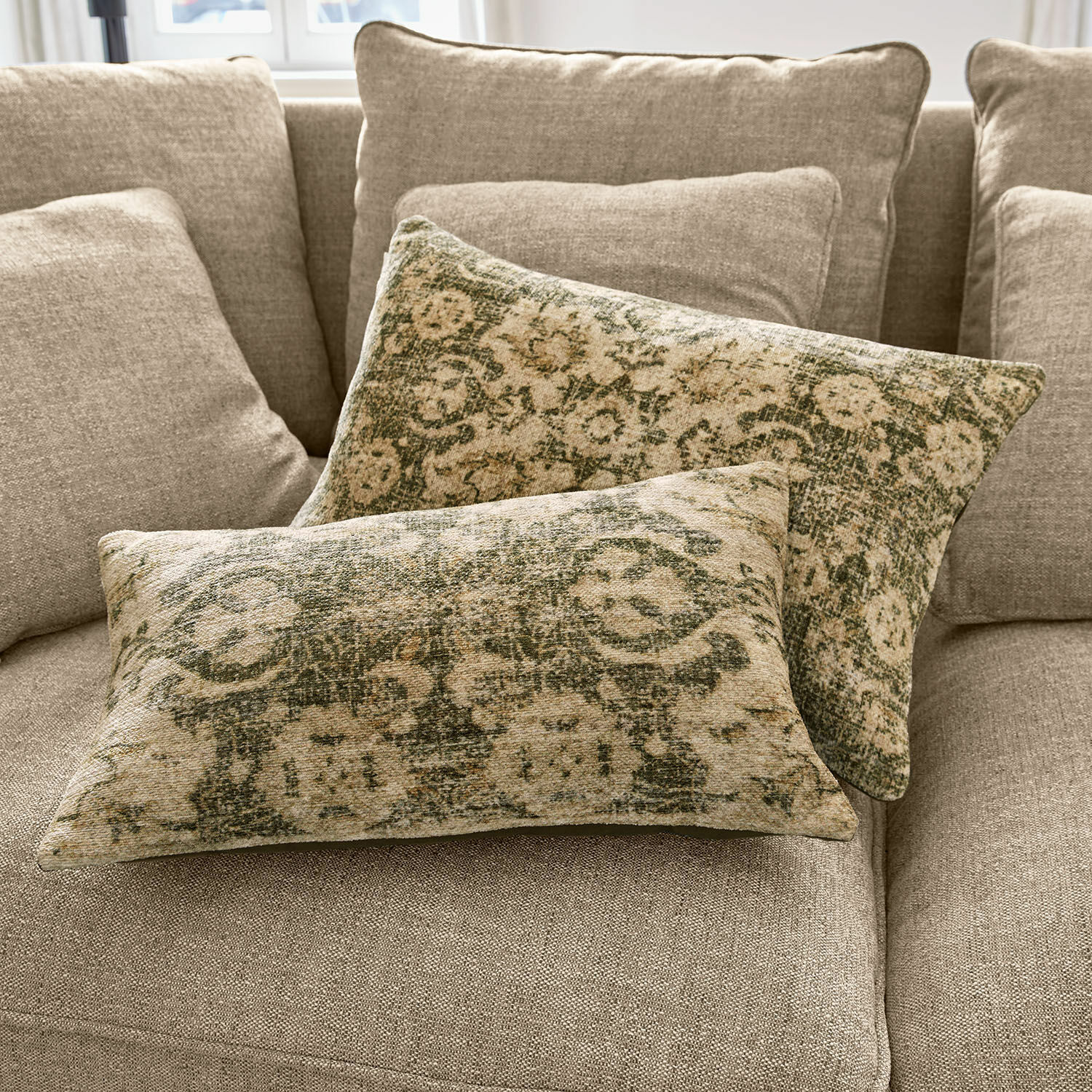 Lot de 2 housses de coussins Calperino