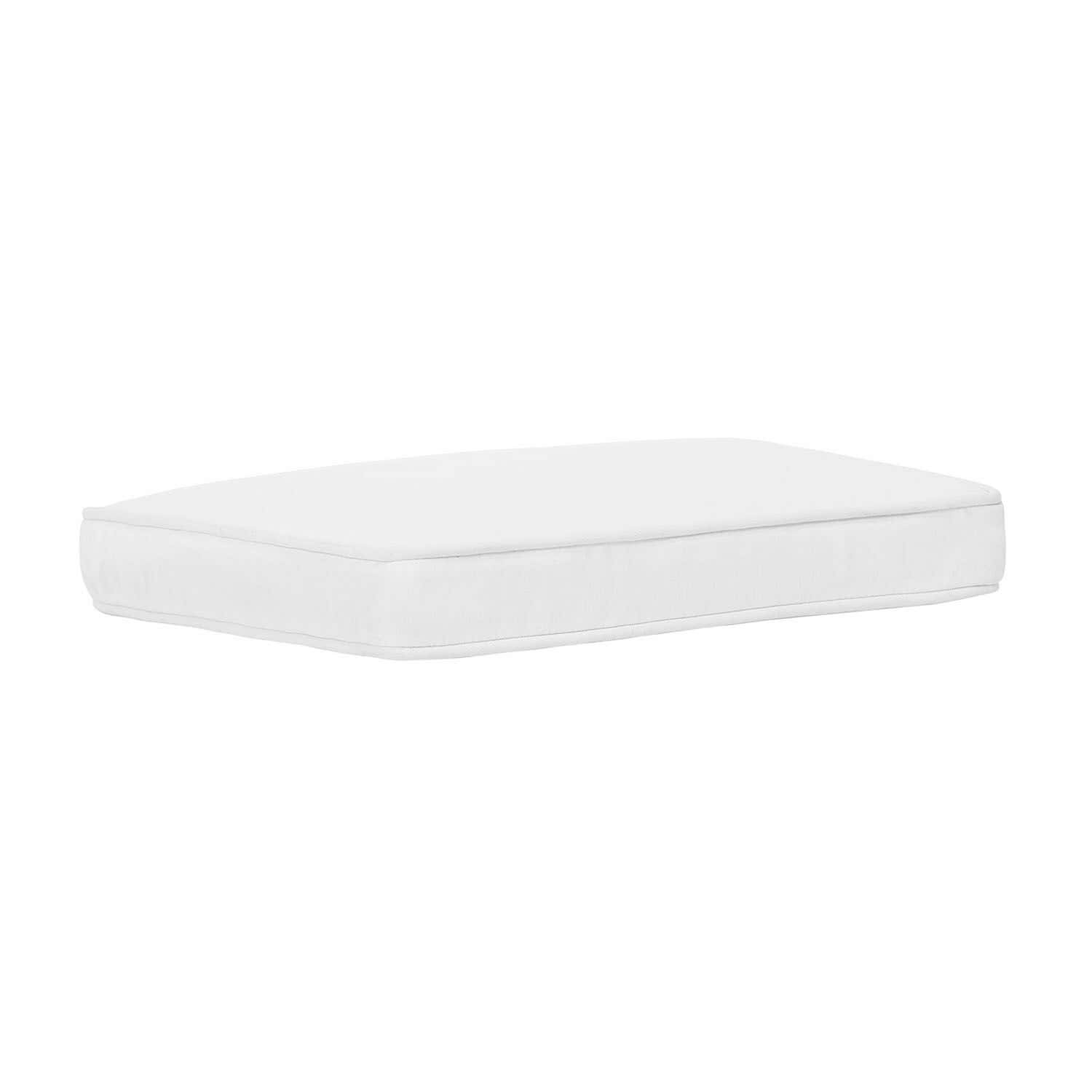 Coussin d'assise Pelagia Coussin rectangulaire blanc en tissu pour mobilier de jardin, confortable et durable pour assise