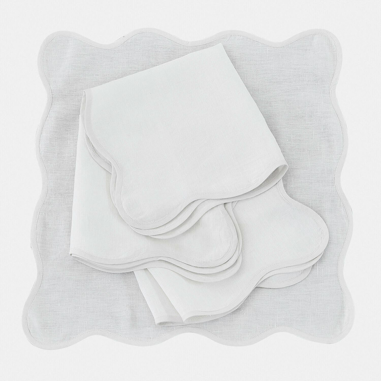Lot de 4 serviettes Aelvra