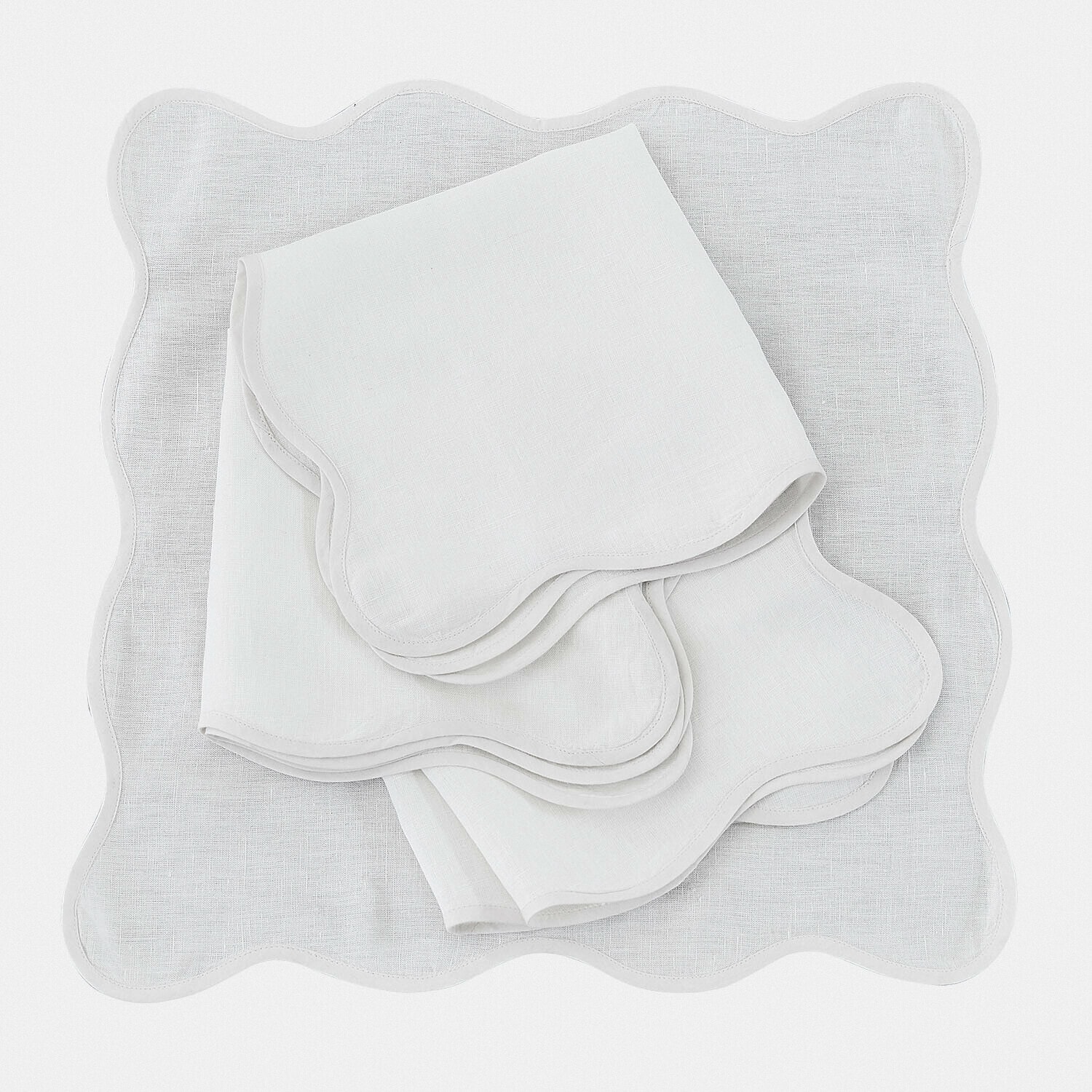 Lot de 4 serviettes Aelvra