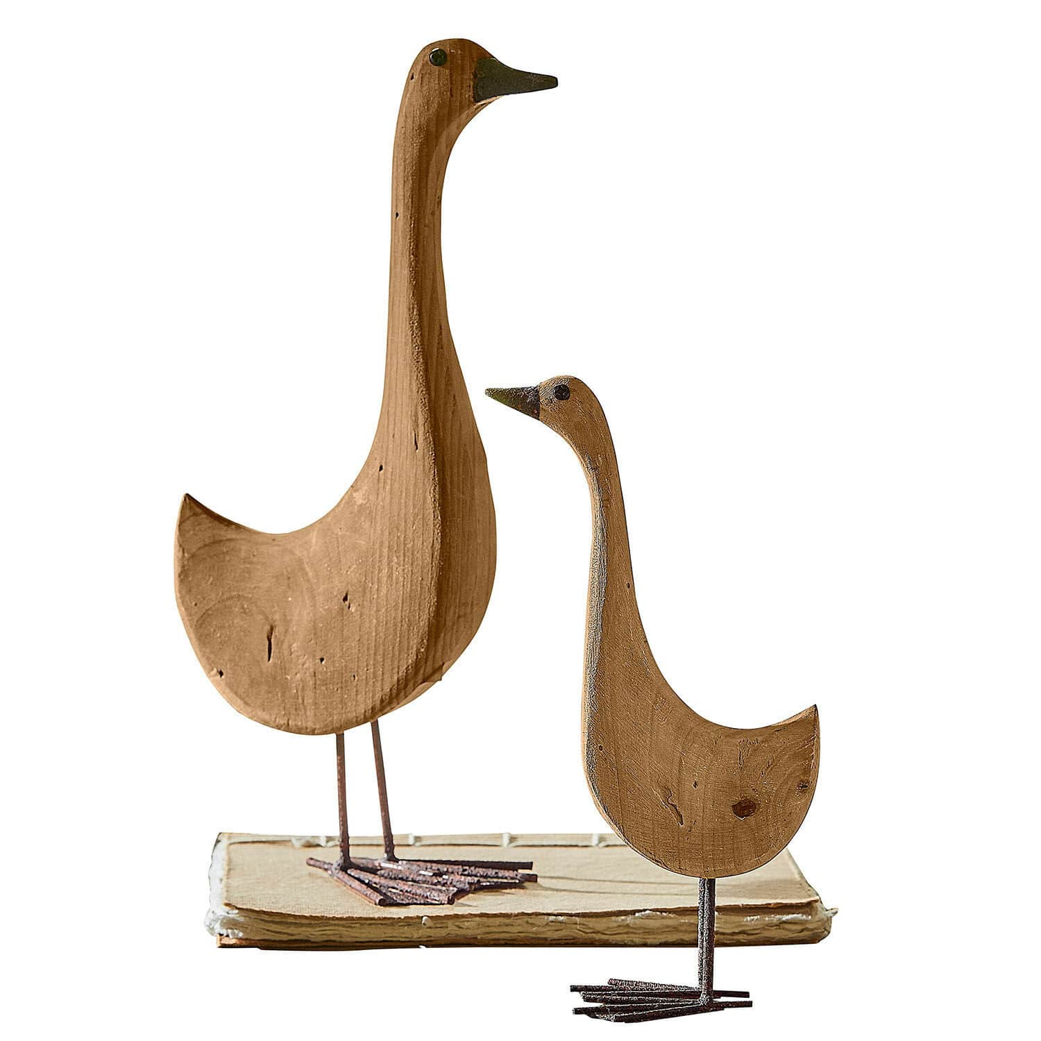 Lot de 2 oies décoratives Amiraz