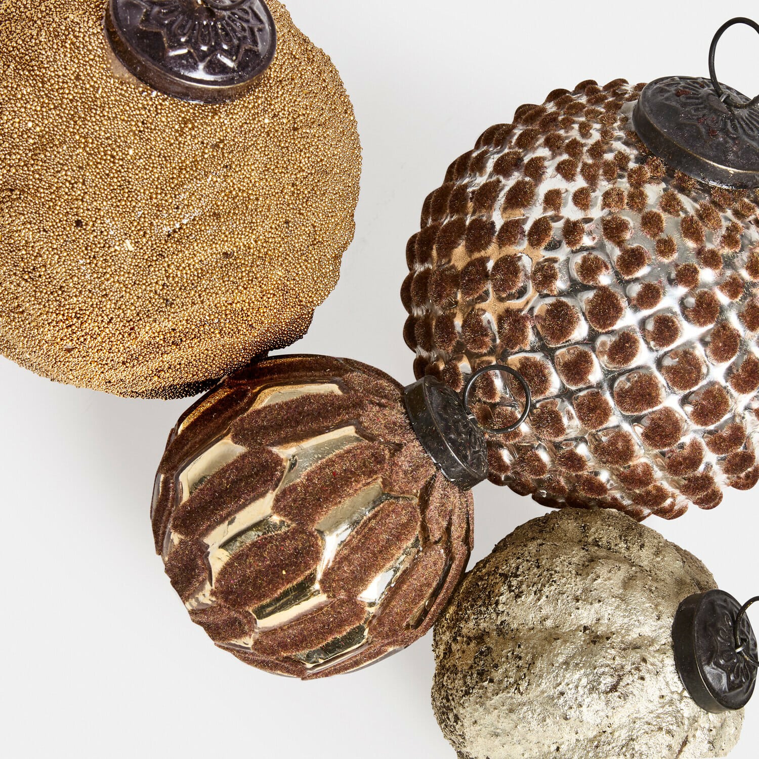 Lot de 4 boules de Noël Tamarun