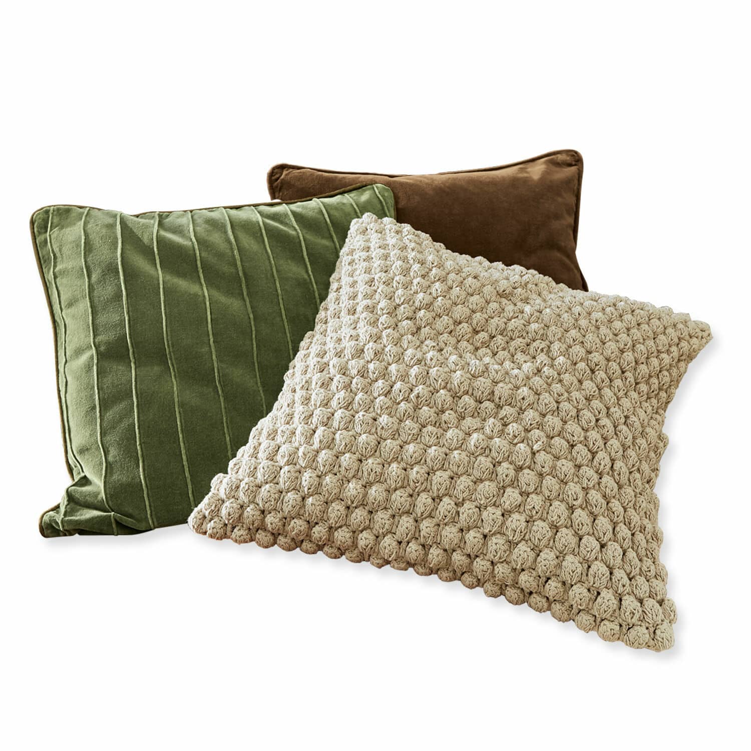 Lot de 3 housses de coussins Maratha