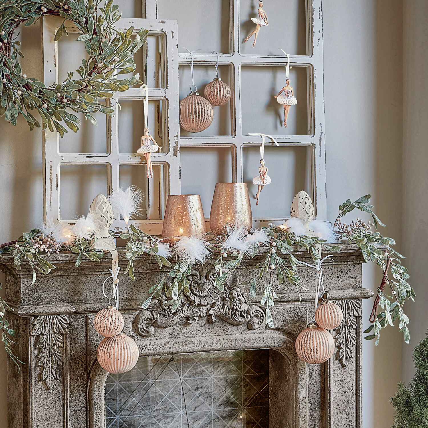Lot de 6 boules de Noël Mane