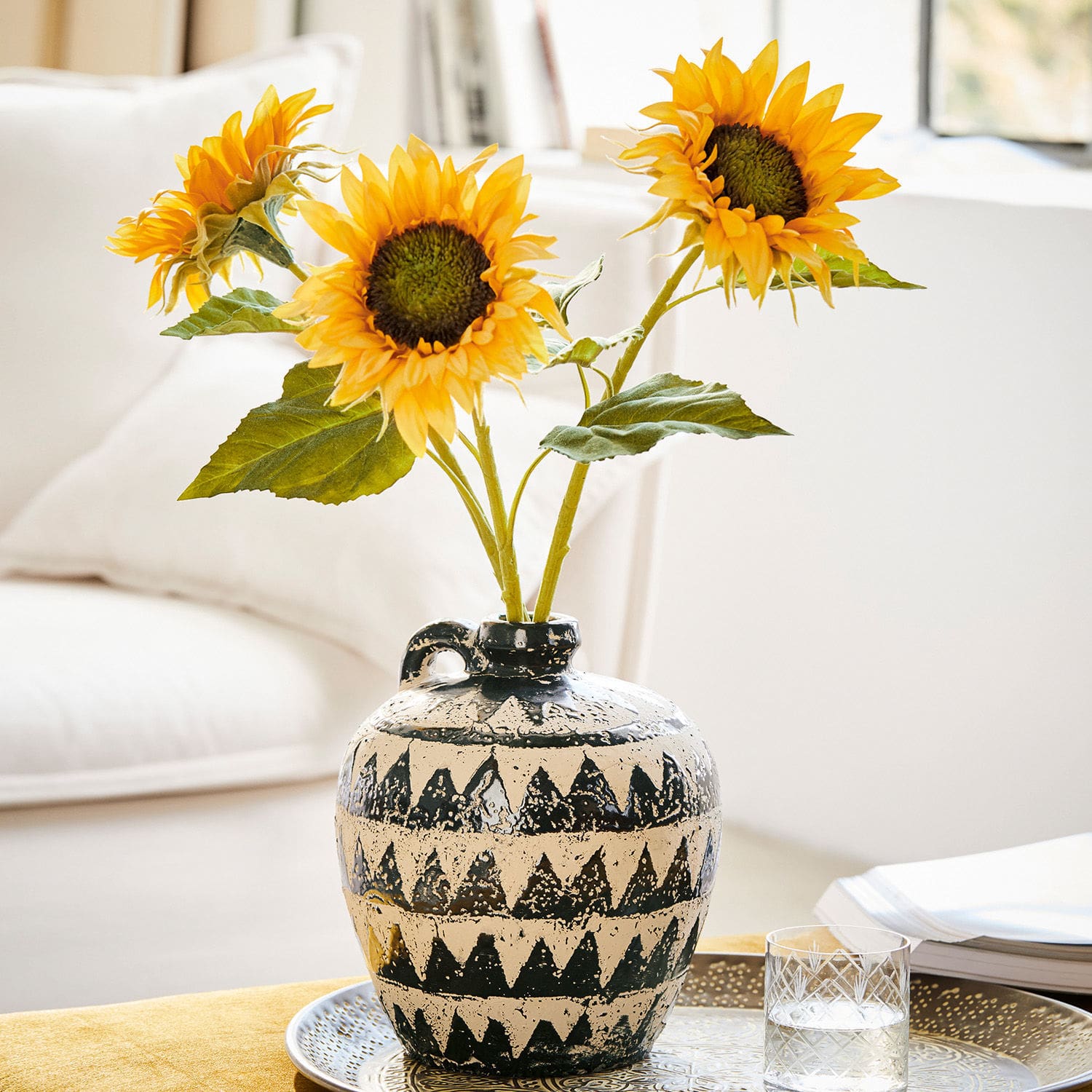 Lot de 3 fleurs décoratives Illis