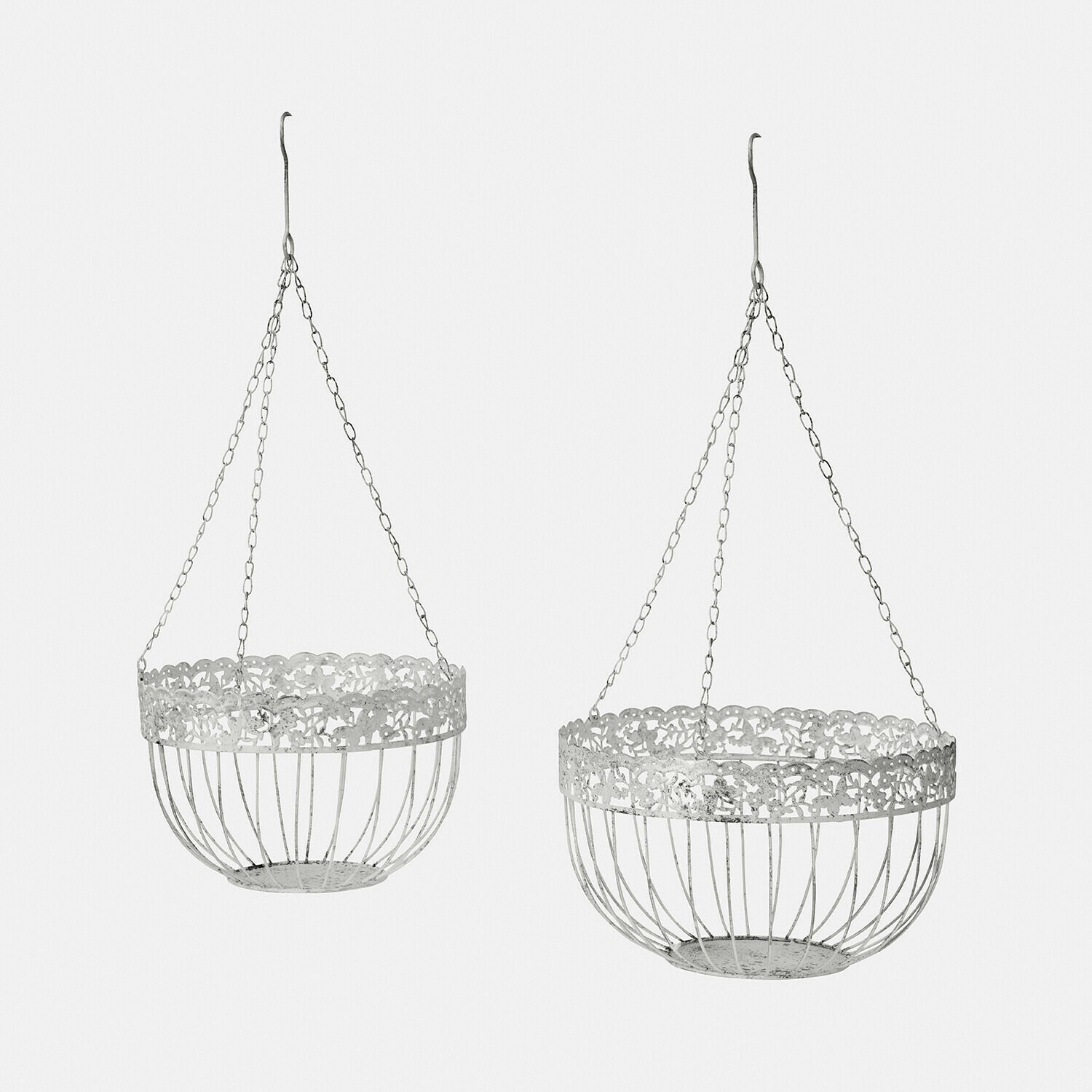 Lot de deux corbeilles à suspendre Iveralia