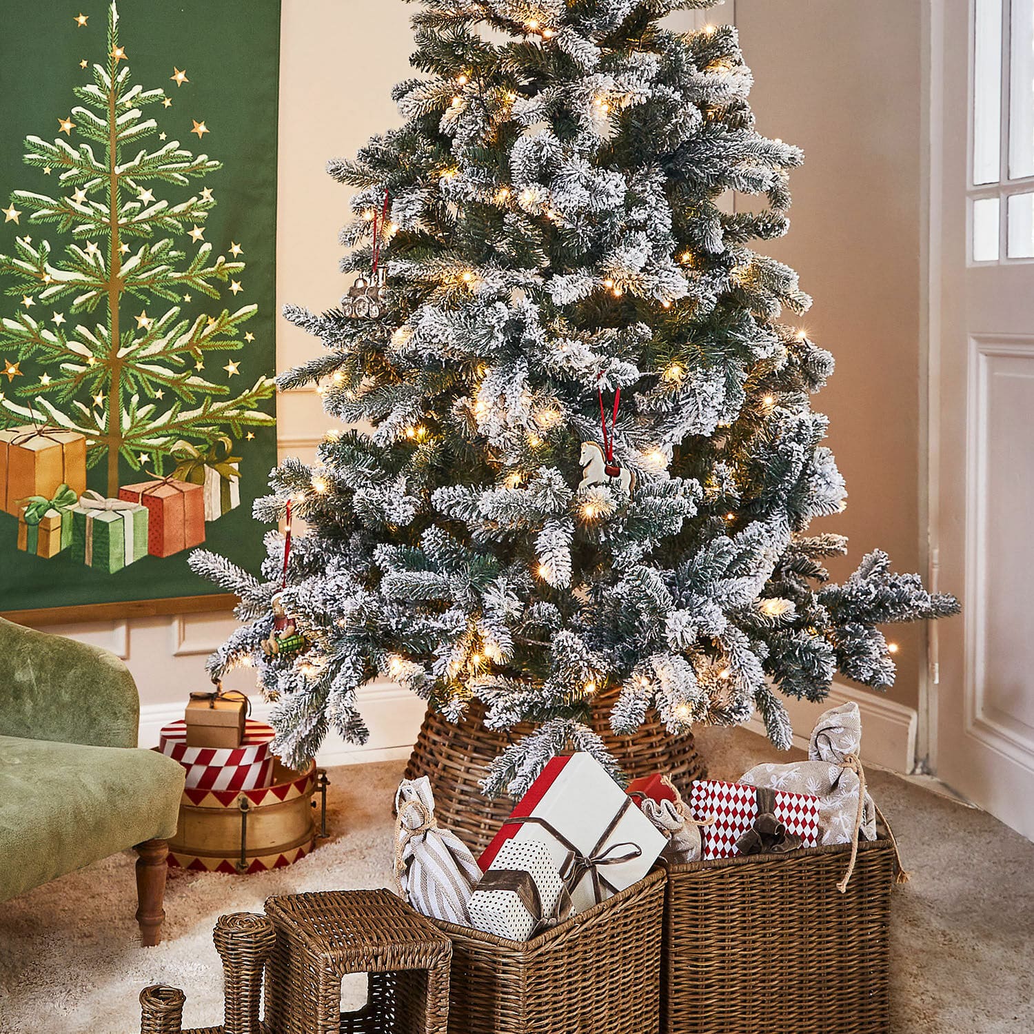 Lot de 3 décorations à suspendre Larielle