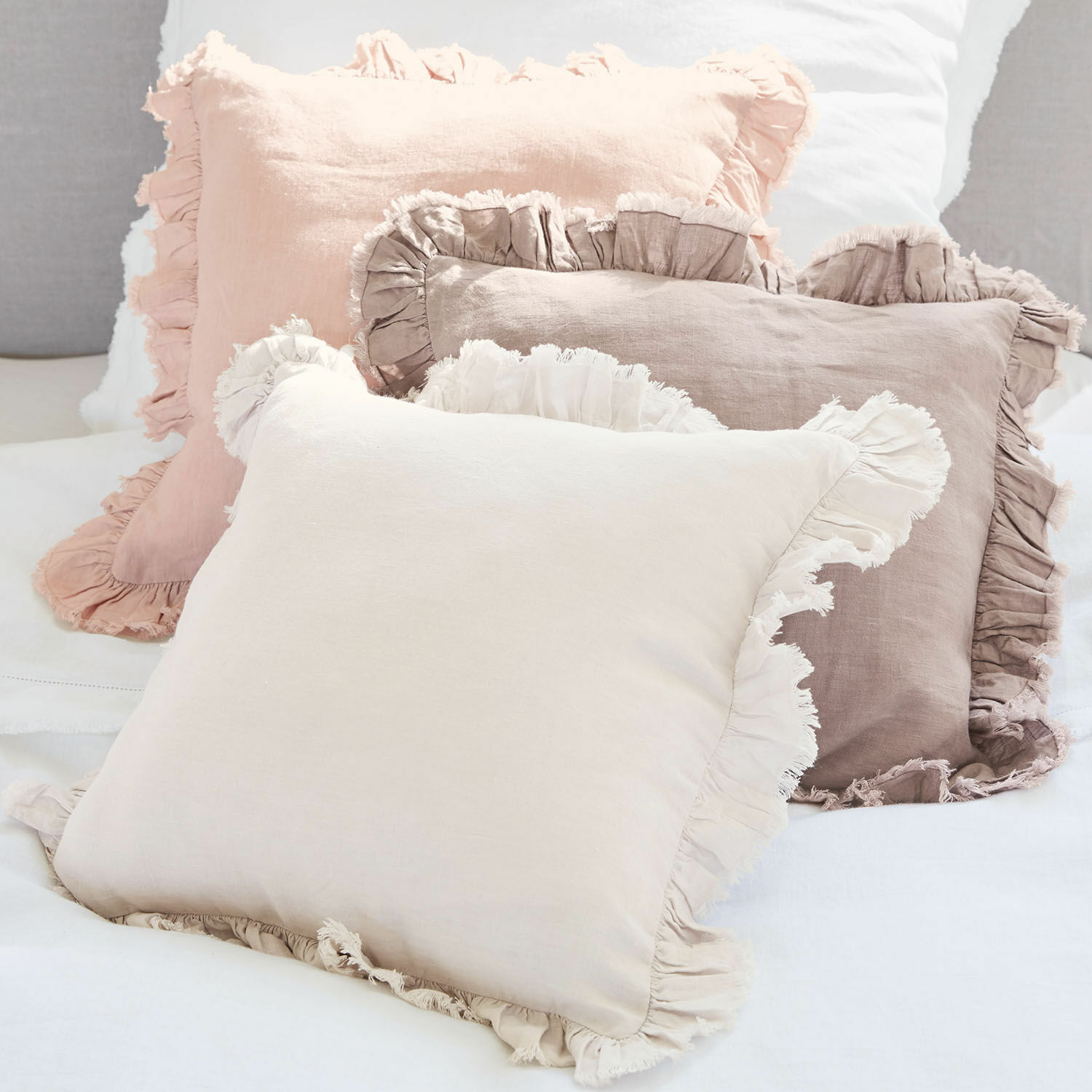Lot de 3 housses de coussins Denise