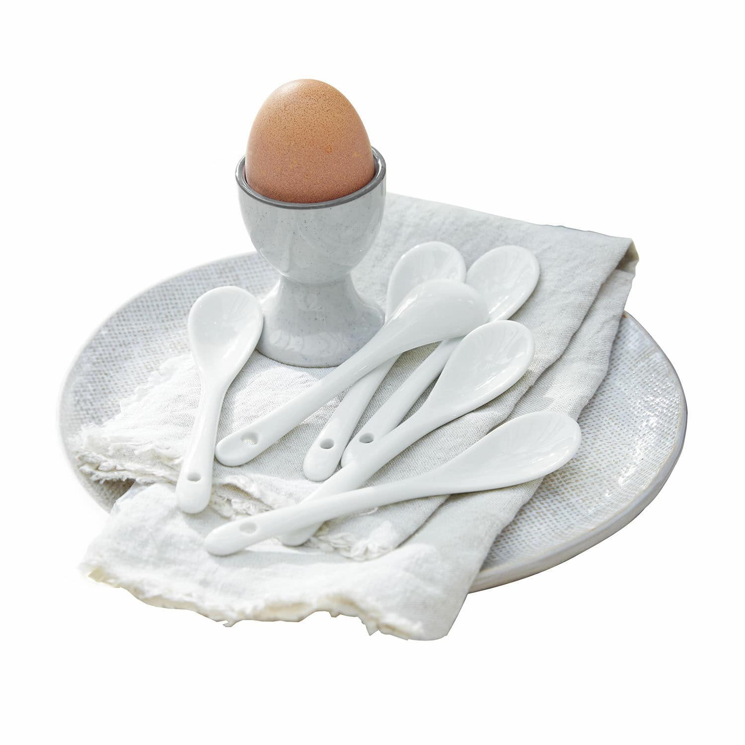 Lot de 6 cuillères à œufs Pivoler