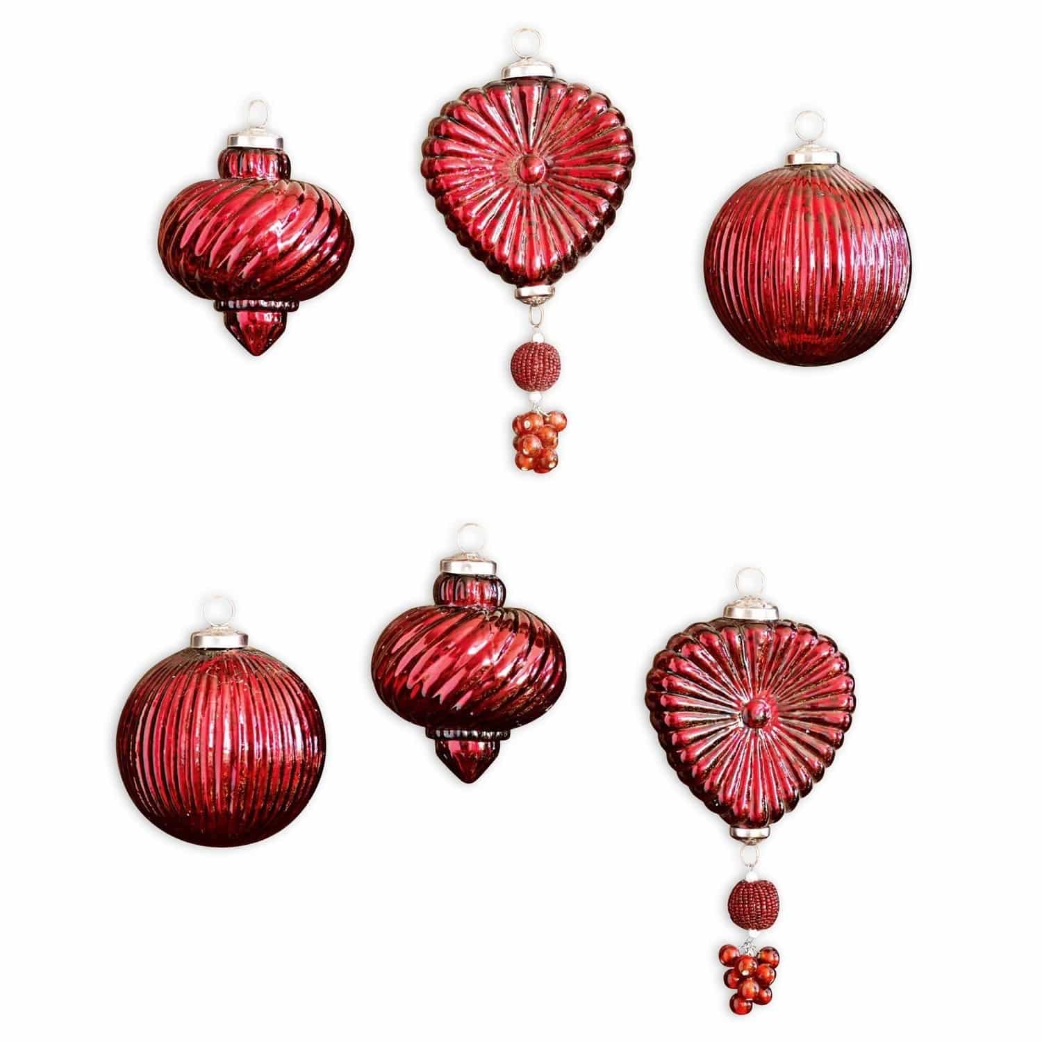 Lot de 6 décorations de Noël Fuveau