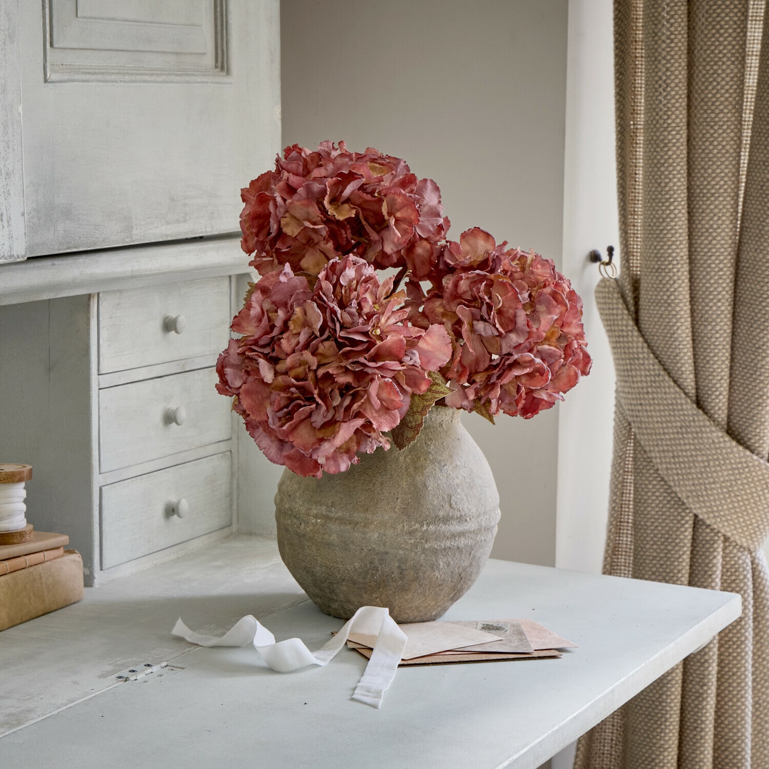 Lot de 3 fleurs d’hortensia artificielles Orvianne