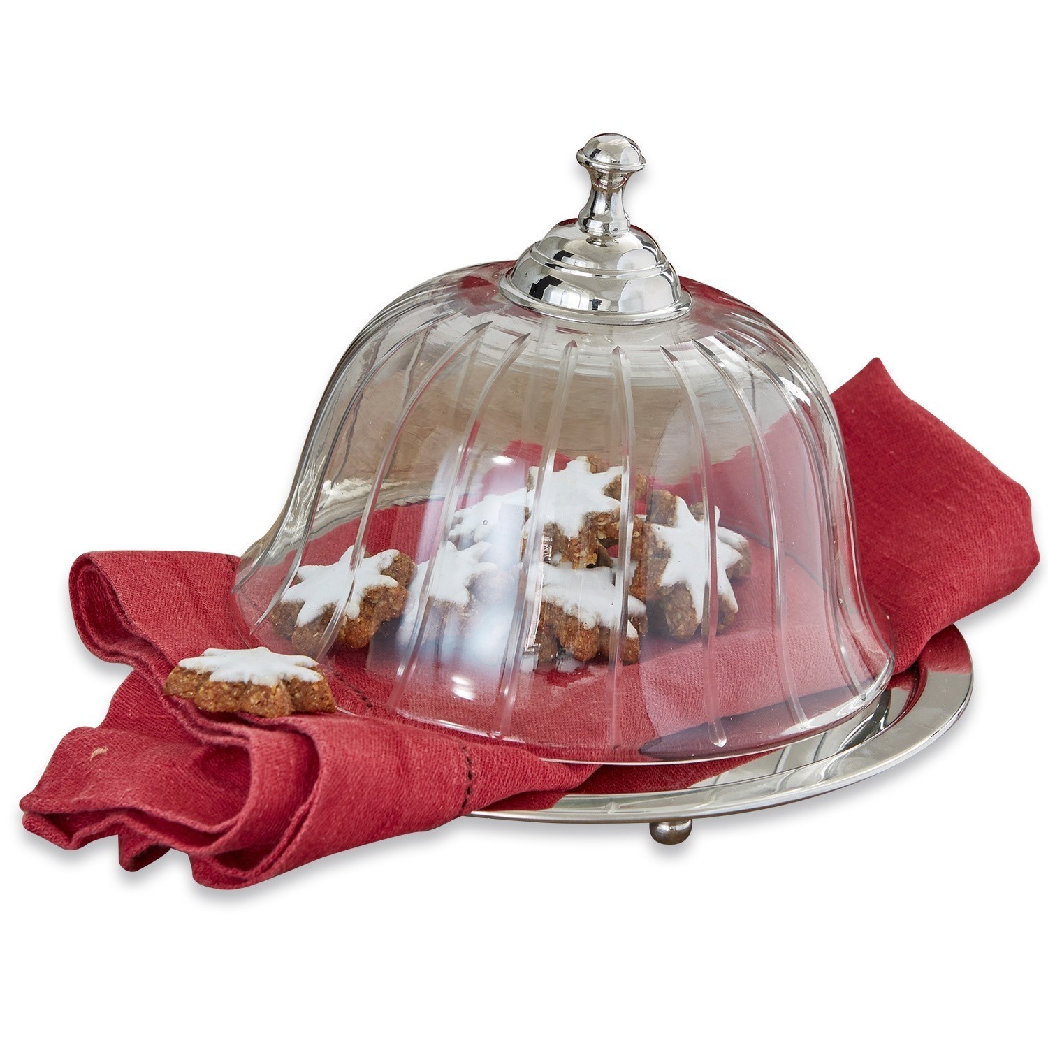 Cloche en verre avec plateau Humbeline