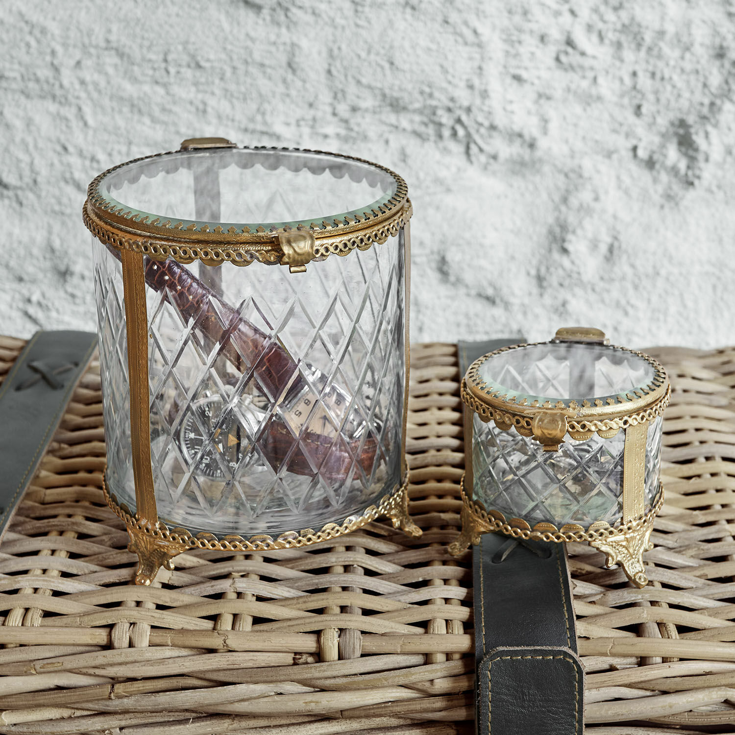 Lot de 2 boîtes en verre Svelteque
