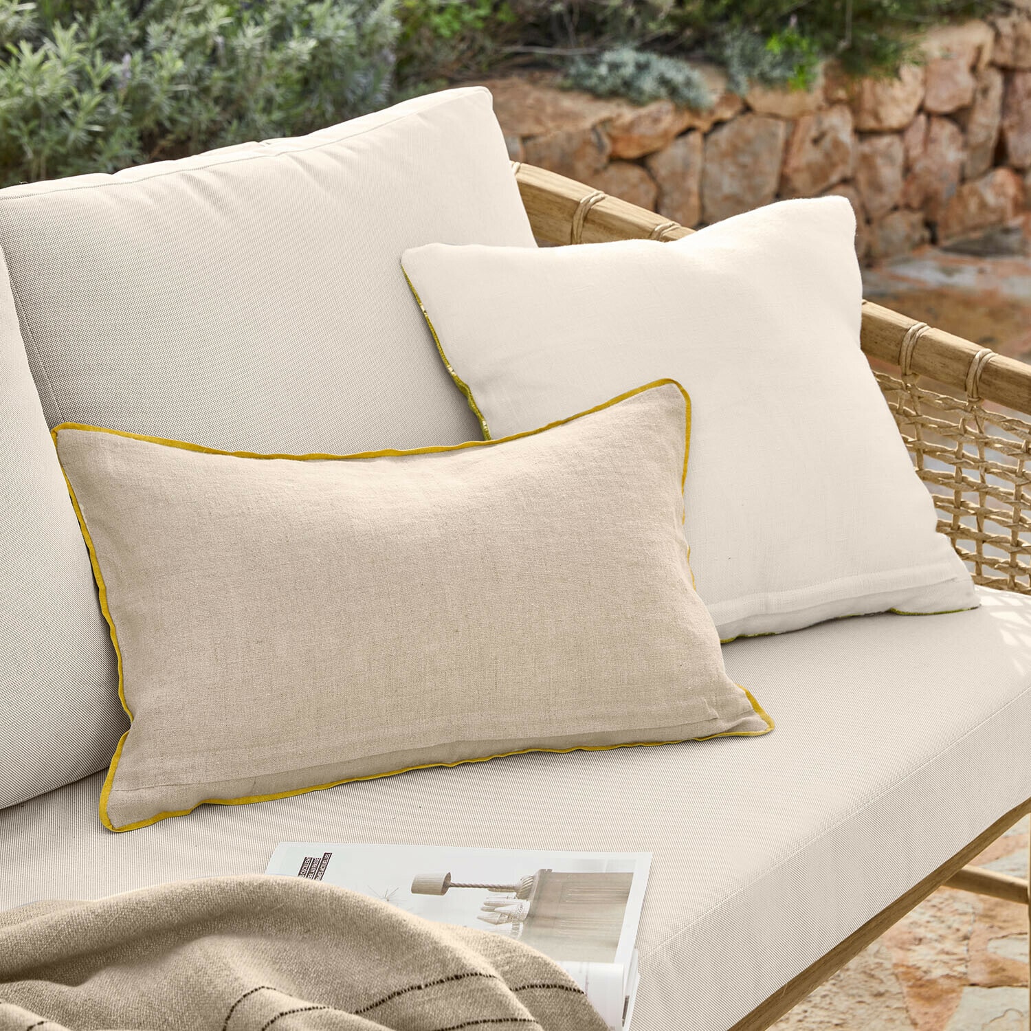 Lot de 2 housses de coussins Brisalda