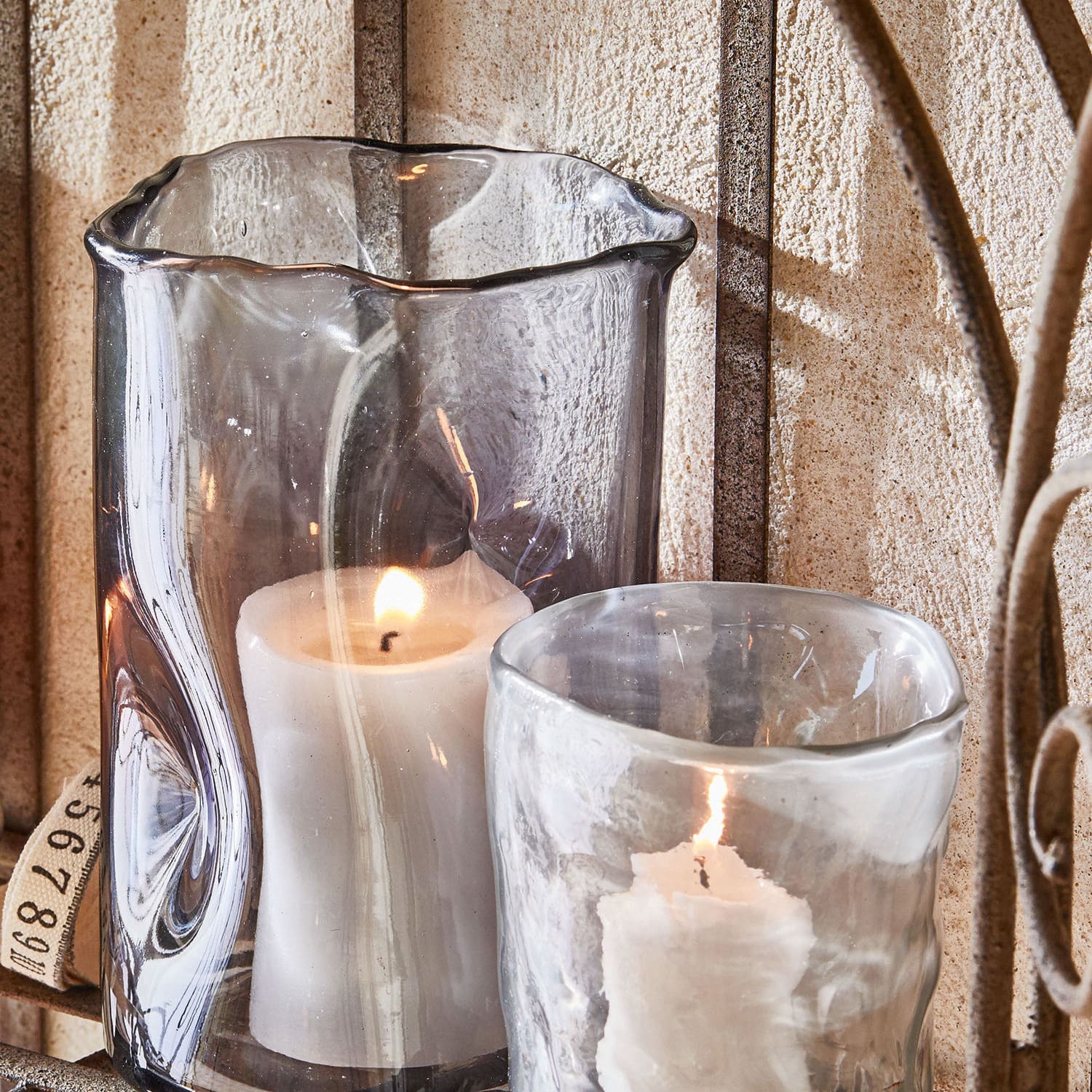 Lot de 3 photophores Rabelle
