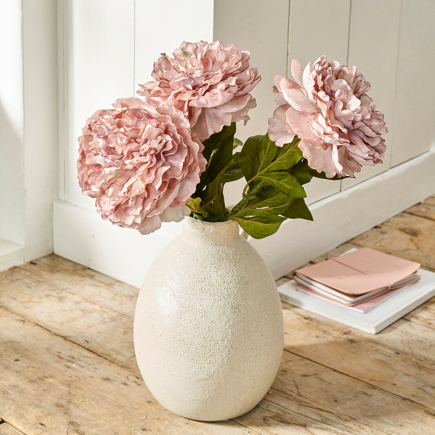 Lot de 3 fleurs de pivoine artificielles Dahlyra