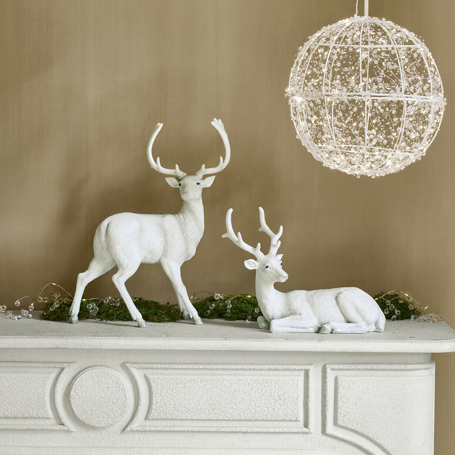 Lot de 2 cerfs décoratifs Kelonne