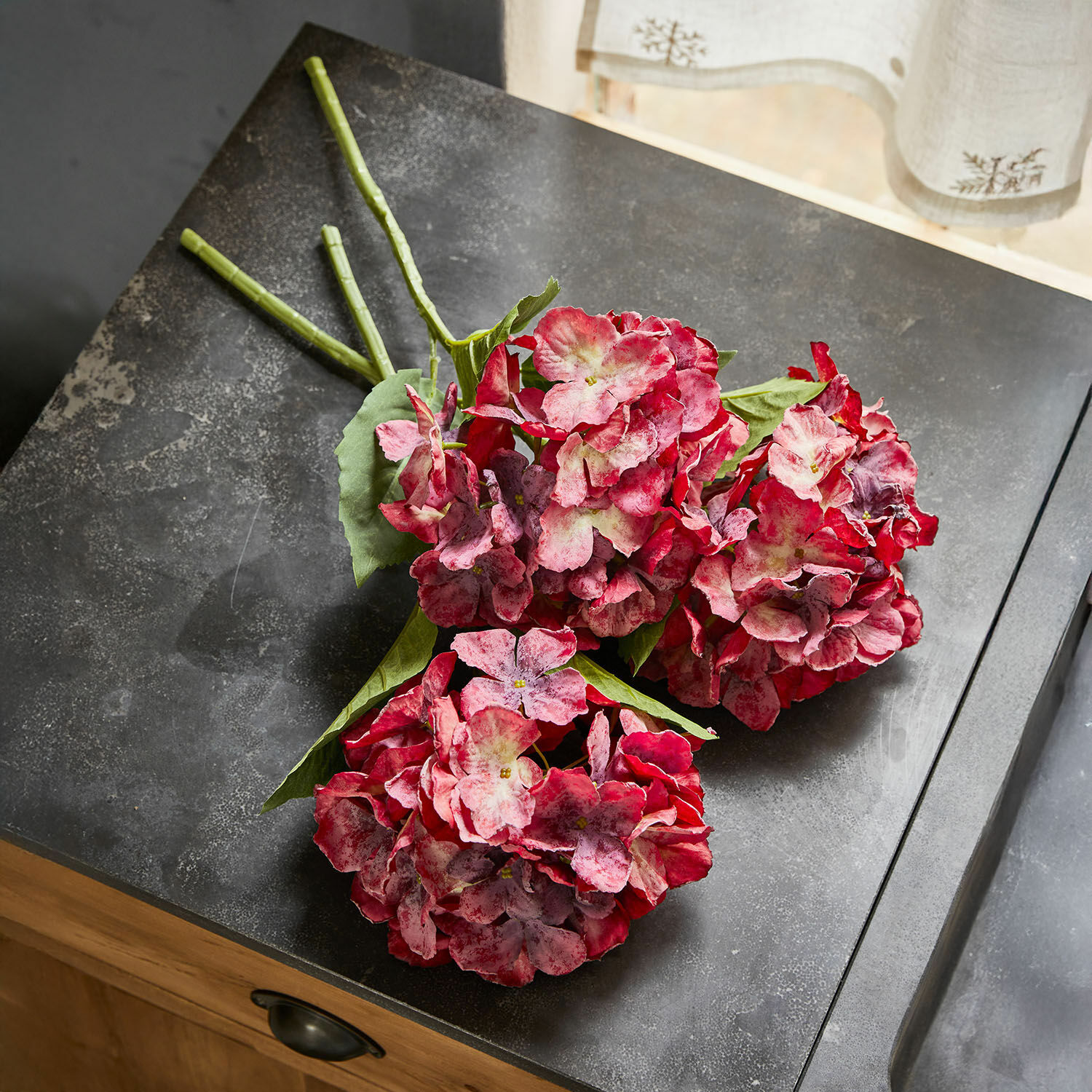Lot de 3 fleurs décoratives Virette