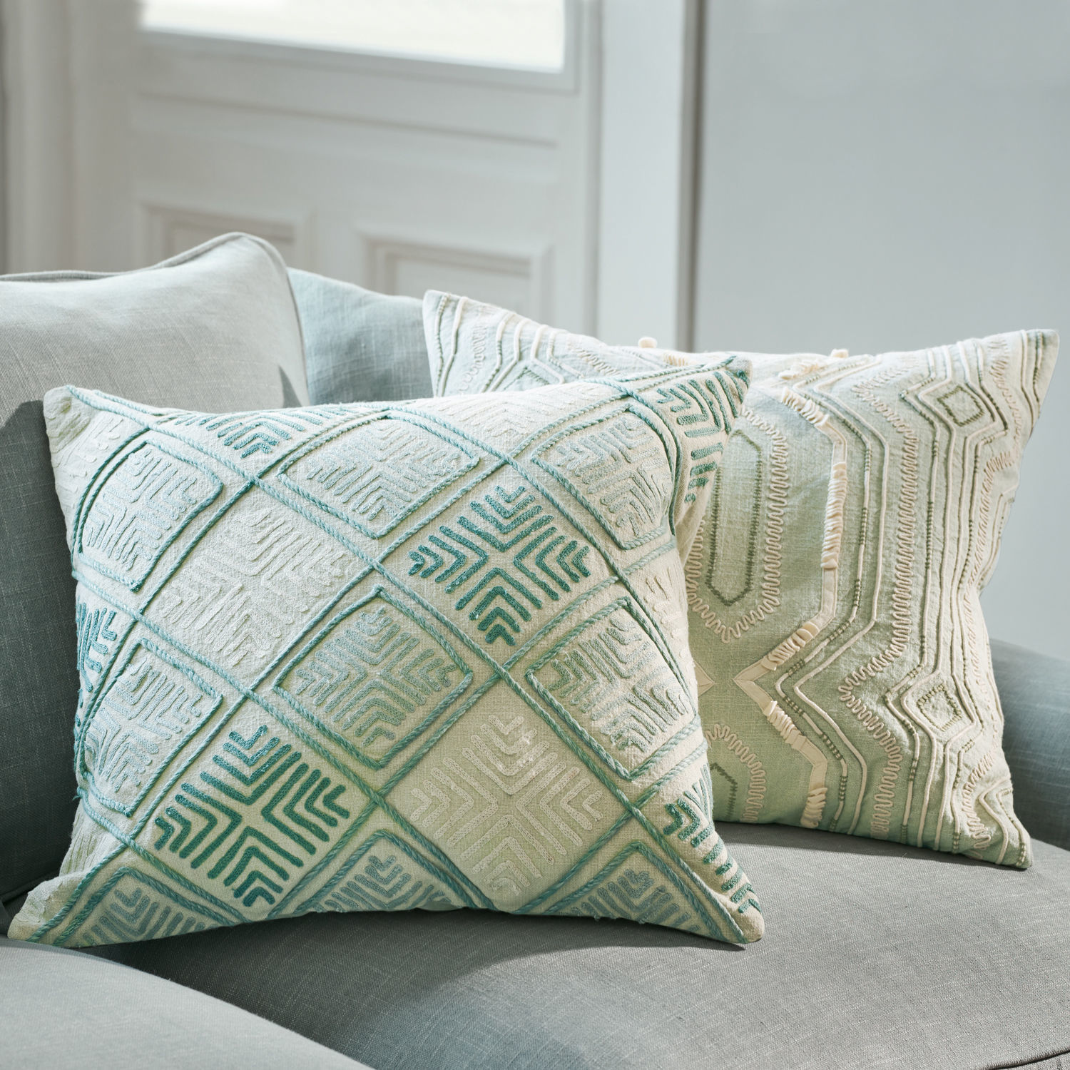 Lot de 2 housses de coussins Talafar
