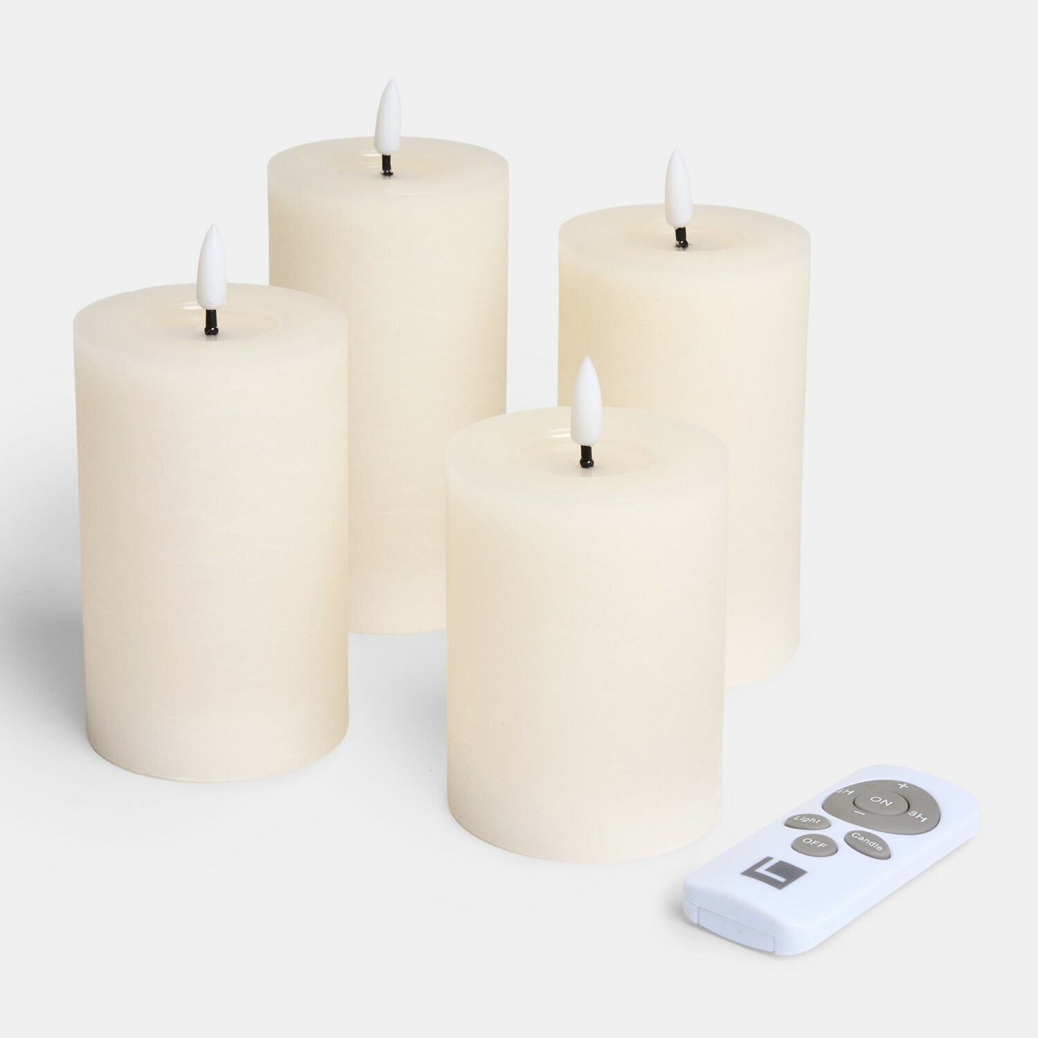 Lot de 4 bougies cylindriques à LED Ljusvik