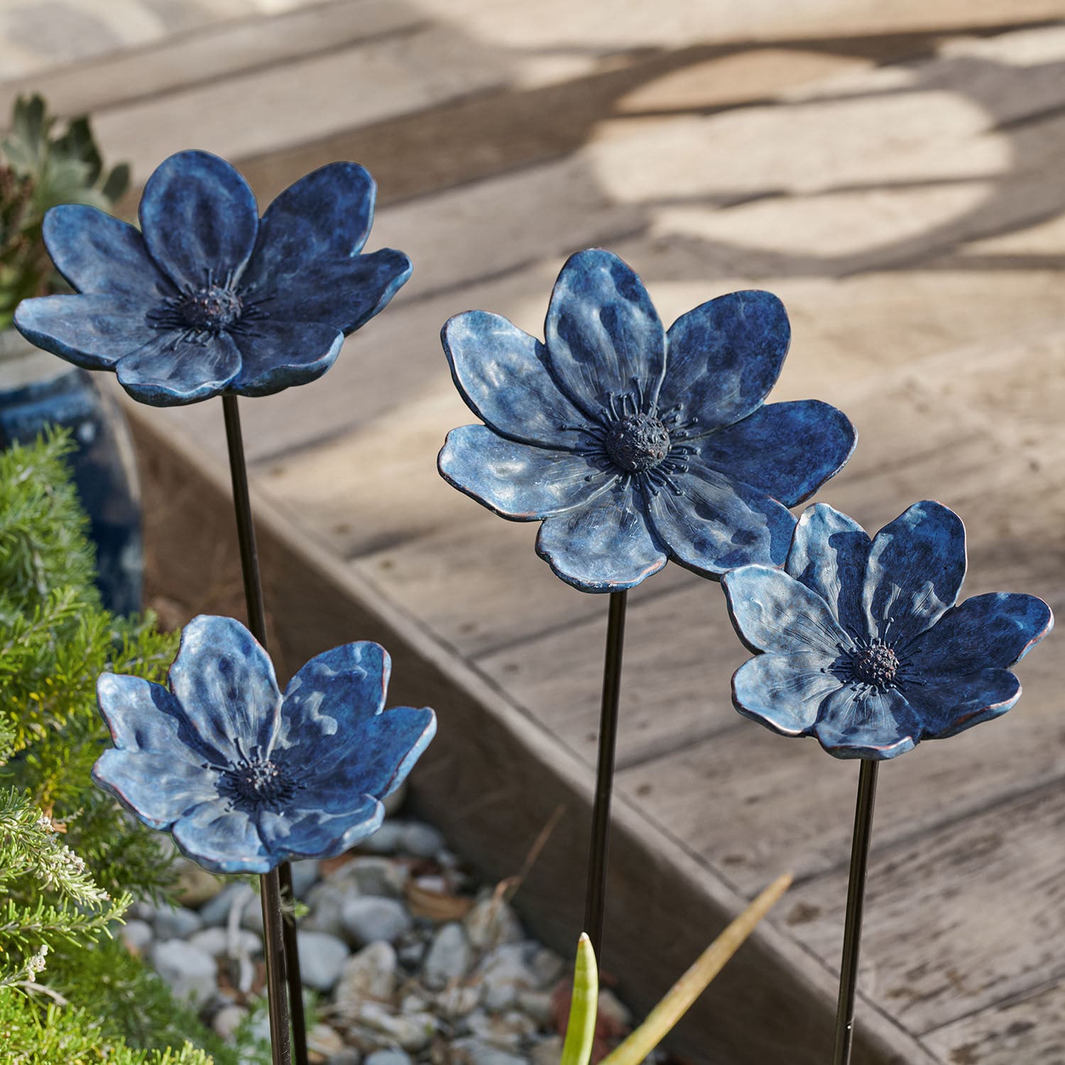 Lot de 2 piques de jardin Soucy