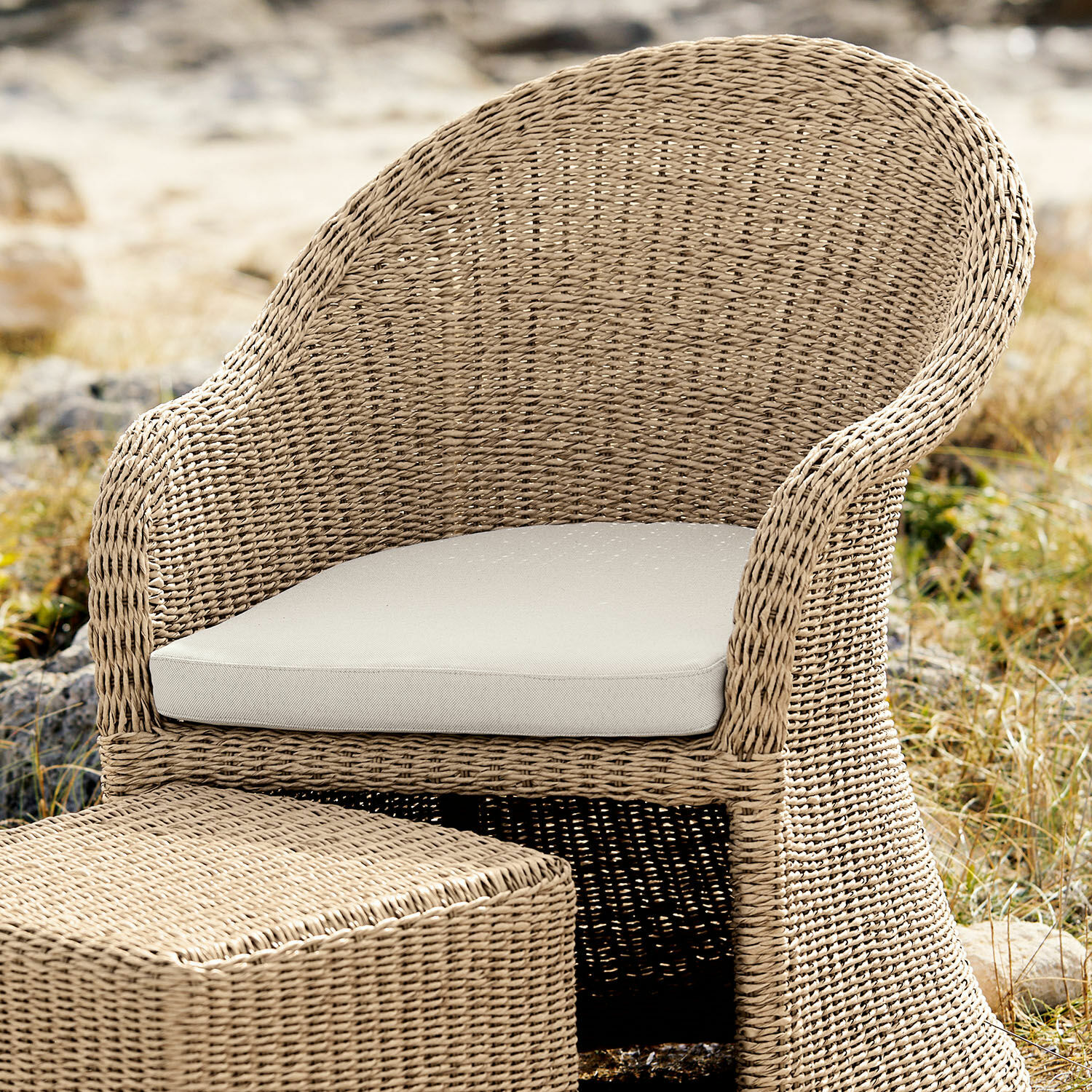 Fauteuil avec tabouret Morienne