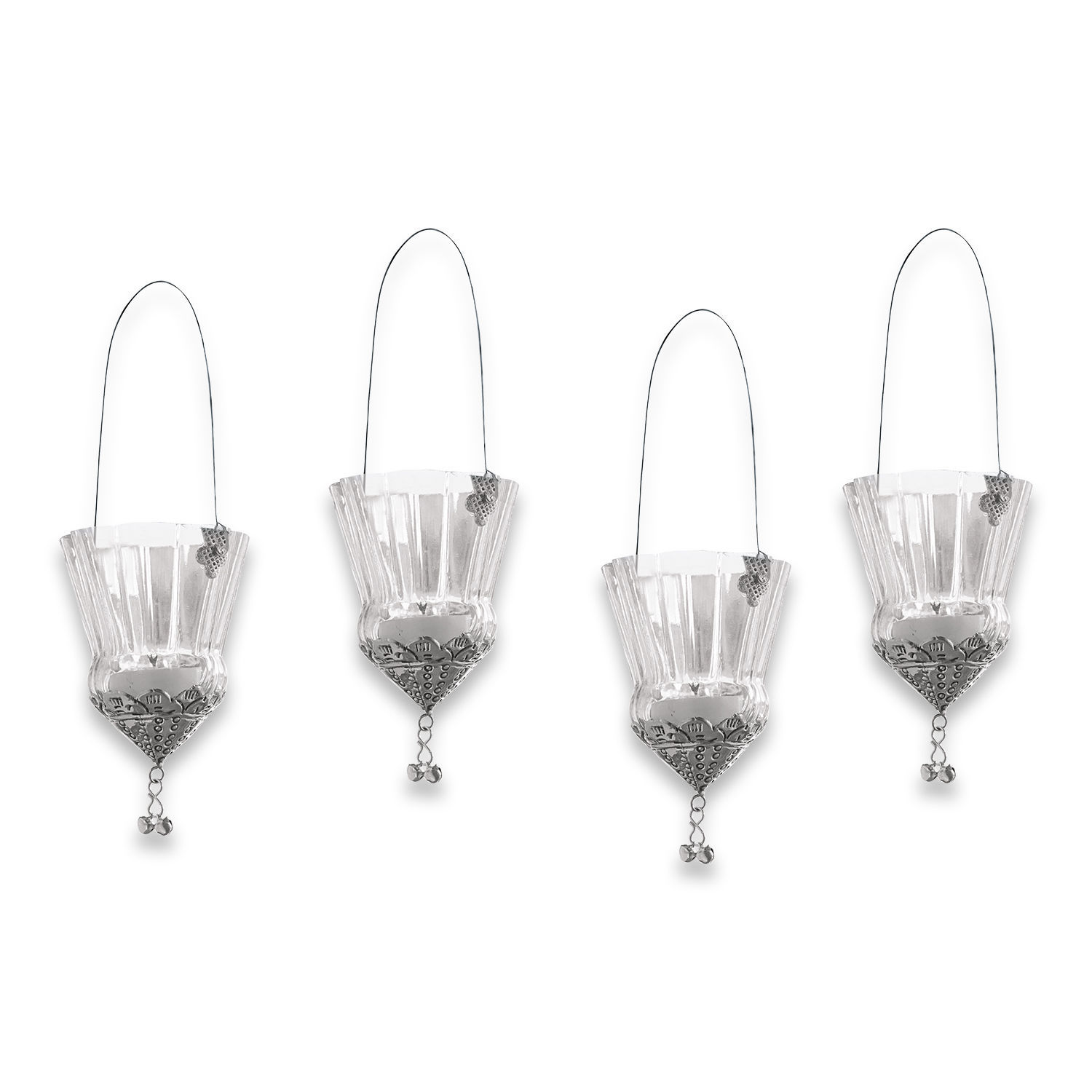 Lot de 4 photophores Timma