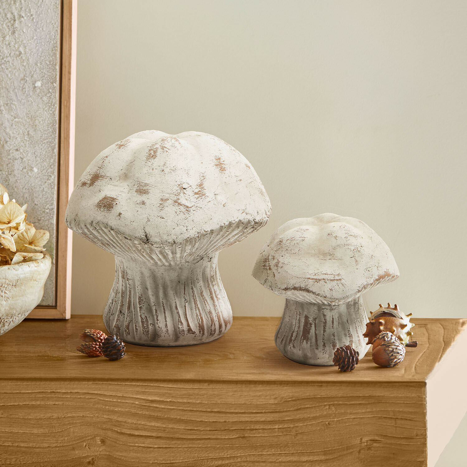 Lot 2 champignons décoratifs Tannsy