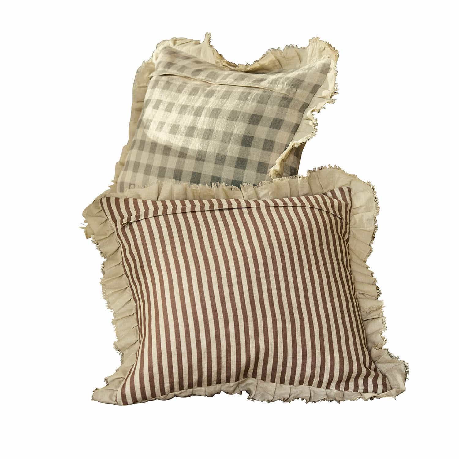 Lot de 2 housses de coussins Brossier