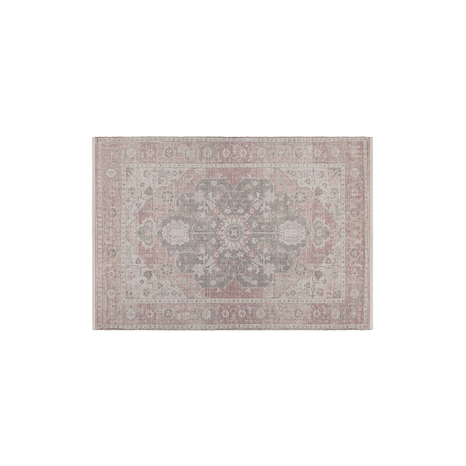 Tapis Kaelun Tapis à motif oriental gris et rose, tissu doux, décoration intérieure élégante et tendance