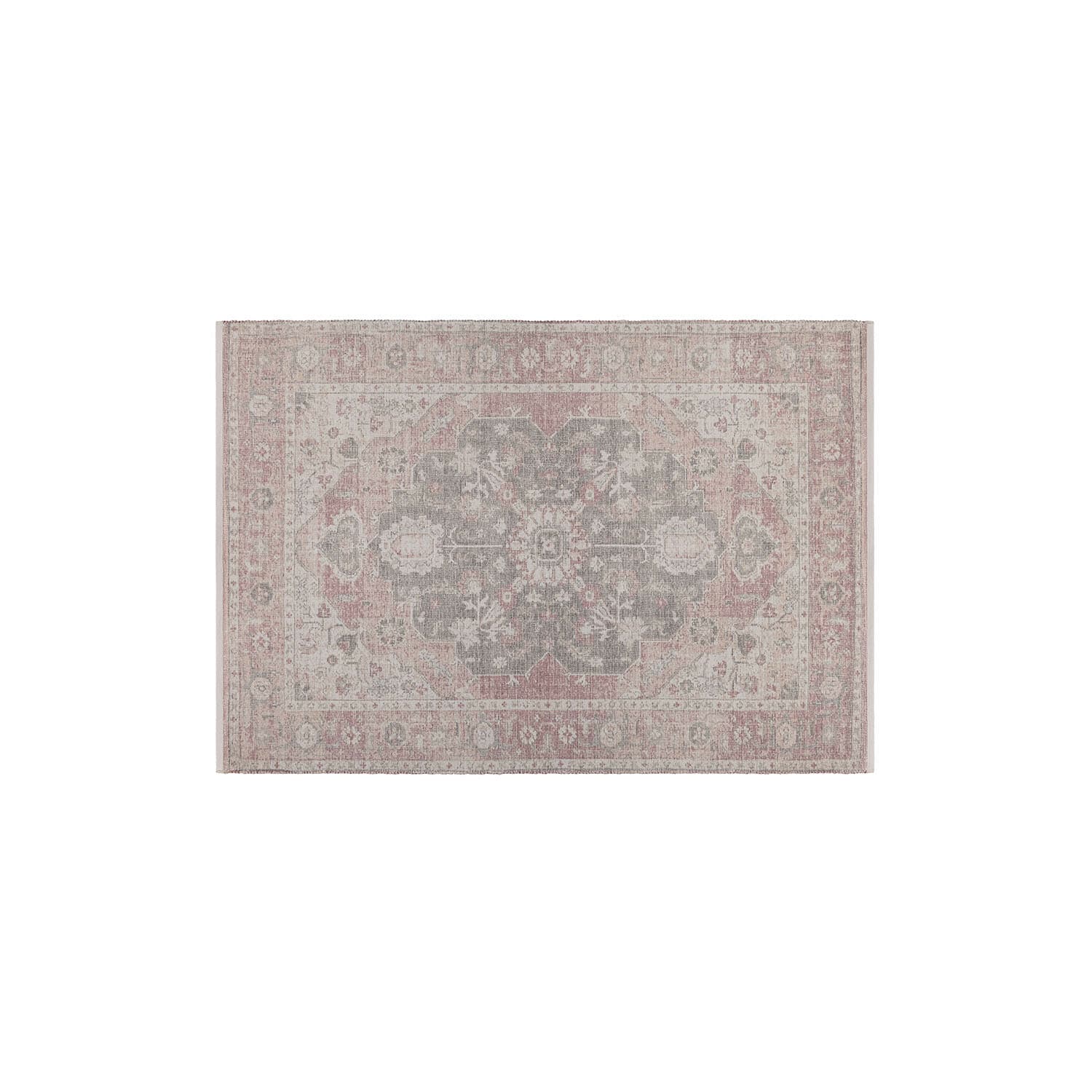 Tapis Kaelun Tapis à motif oriental gris et rose, tissu doux, décoration intérieure élégante et tendance