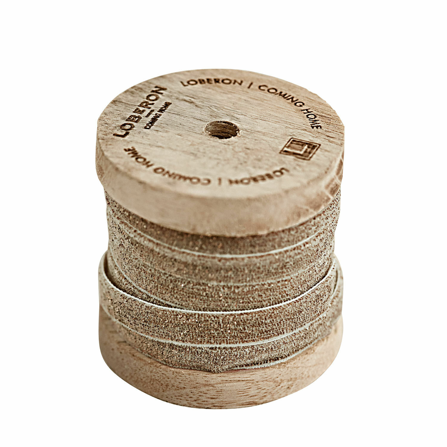 or Ruban en velours doré sur bobine en bois pour décoration et artisanat