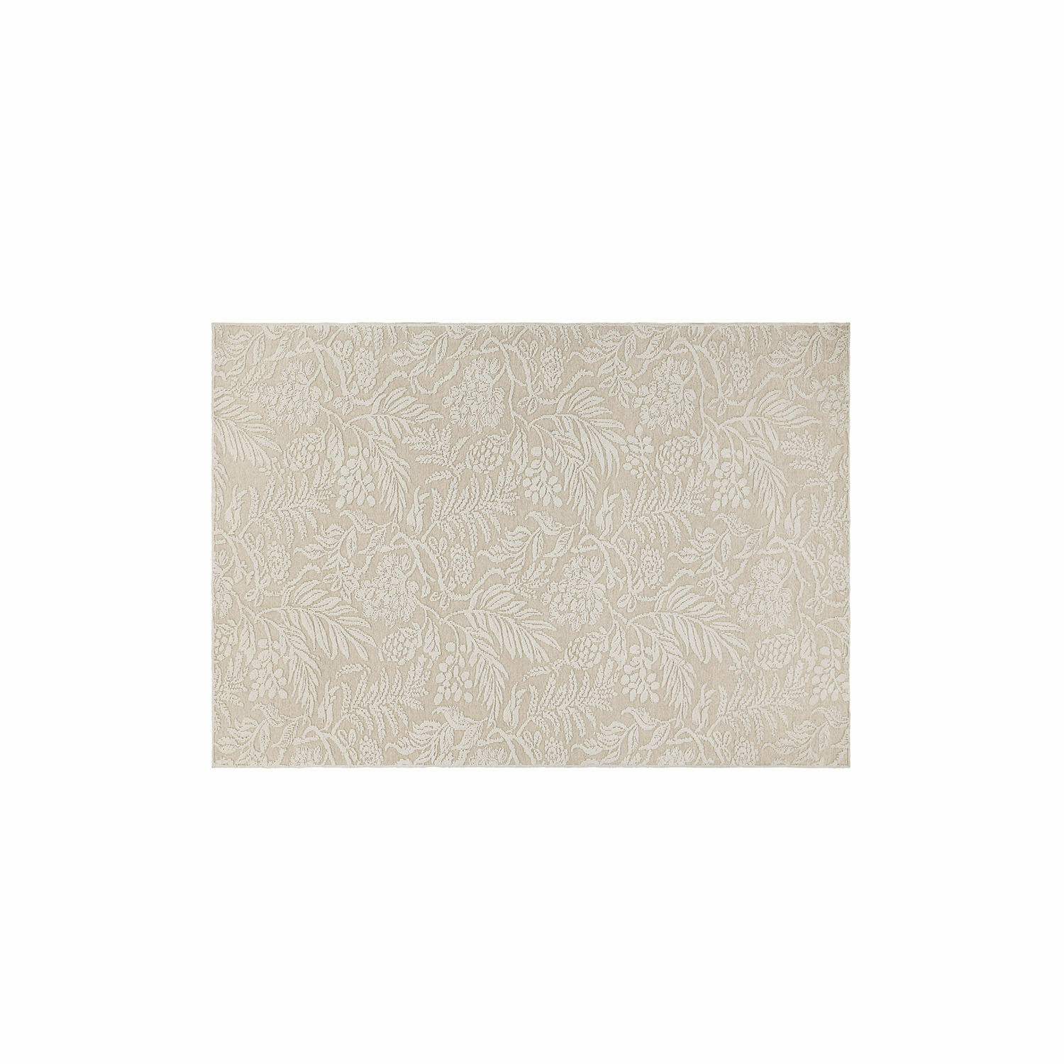 Tapis Azimra Tapis beige avec motif végétal, matériau doux, décoration intérieure, accessoire élégant pour salon