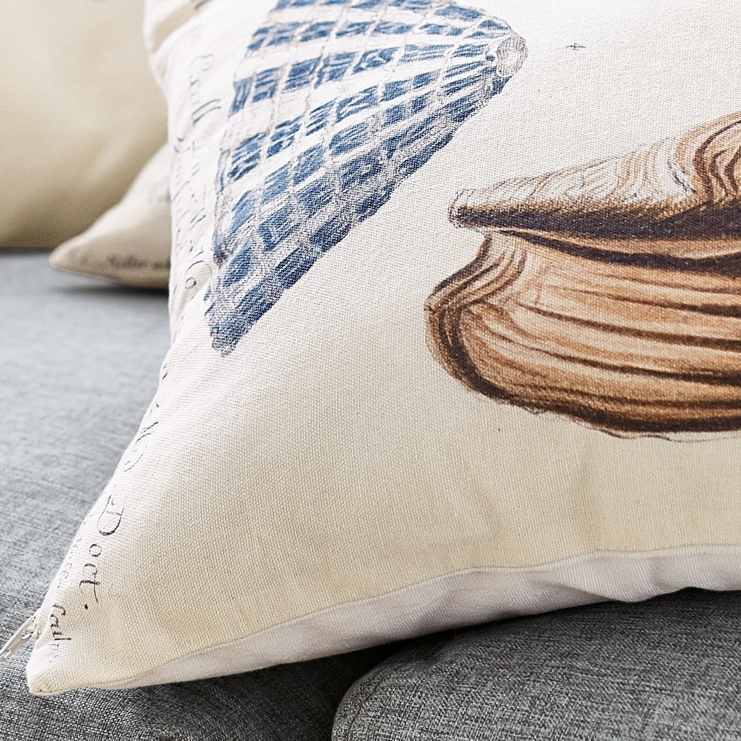 Lot de 3 coussins Seashells