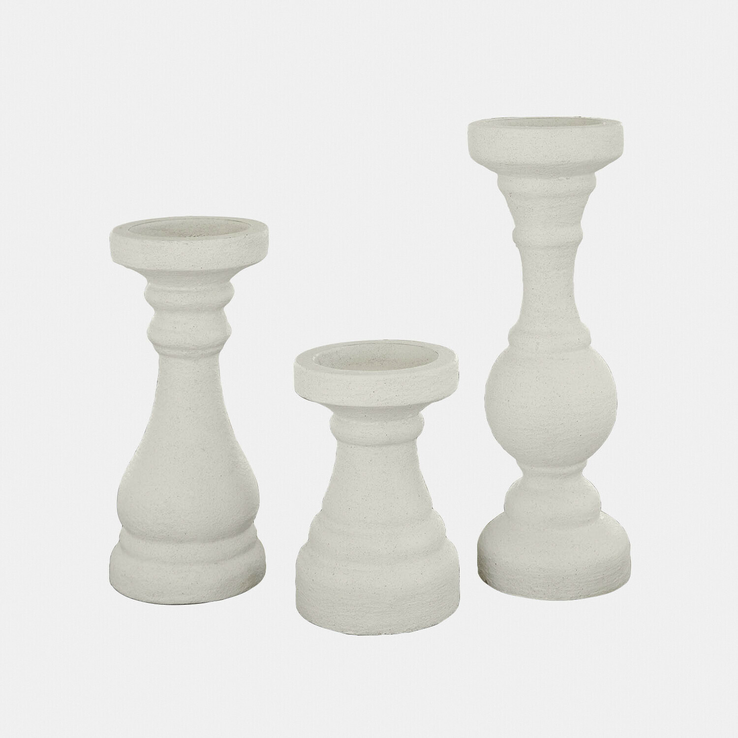 Lot de 3 bougeoirs Quenlivre