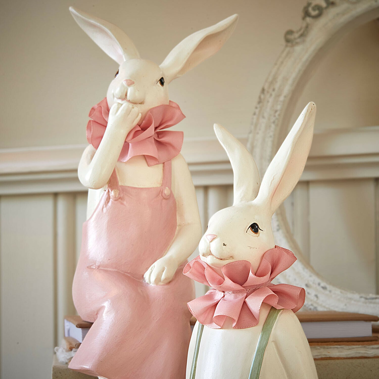 Lot de 2 lapins décoratifs Vent Élysien