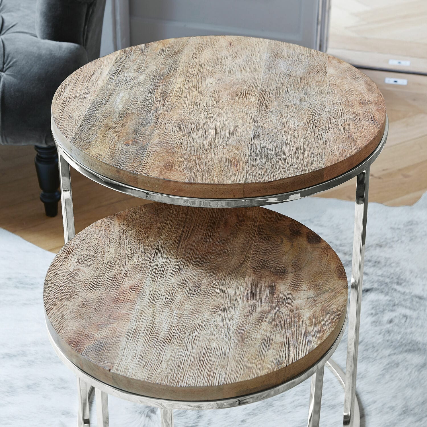 Lot de 2 tables d'appoint Cordell