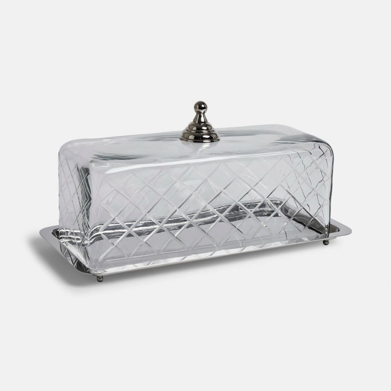 Cloche en verre avec plateau Célarine