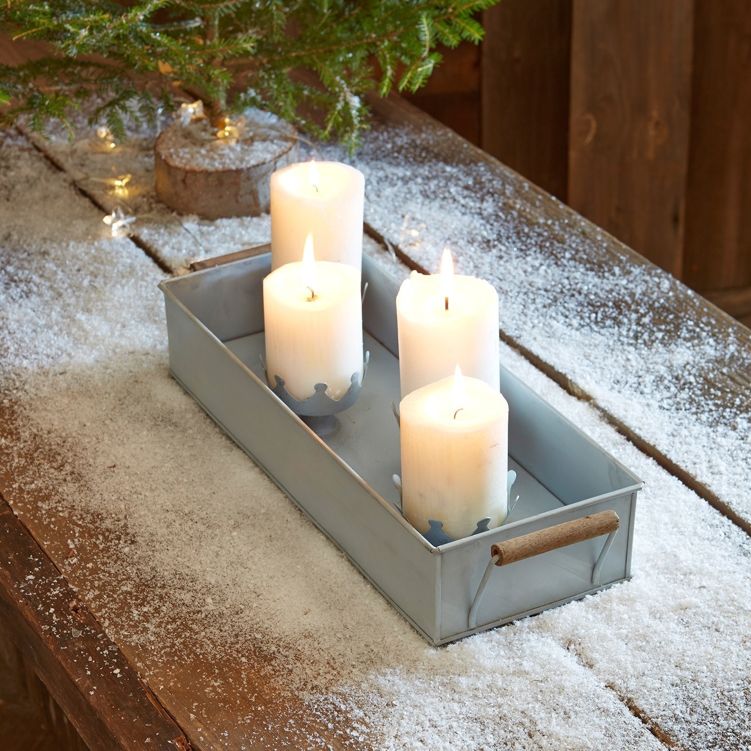 Plateau à bougies Stellan