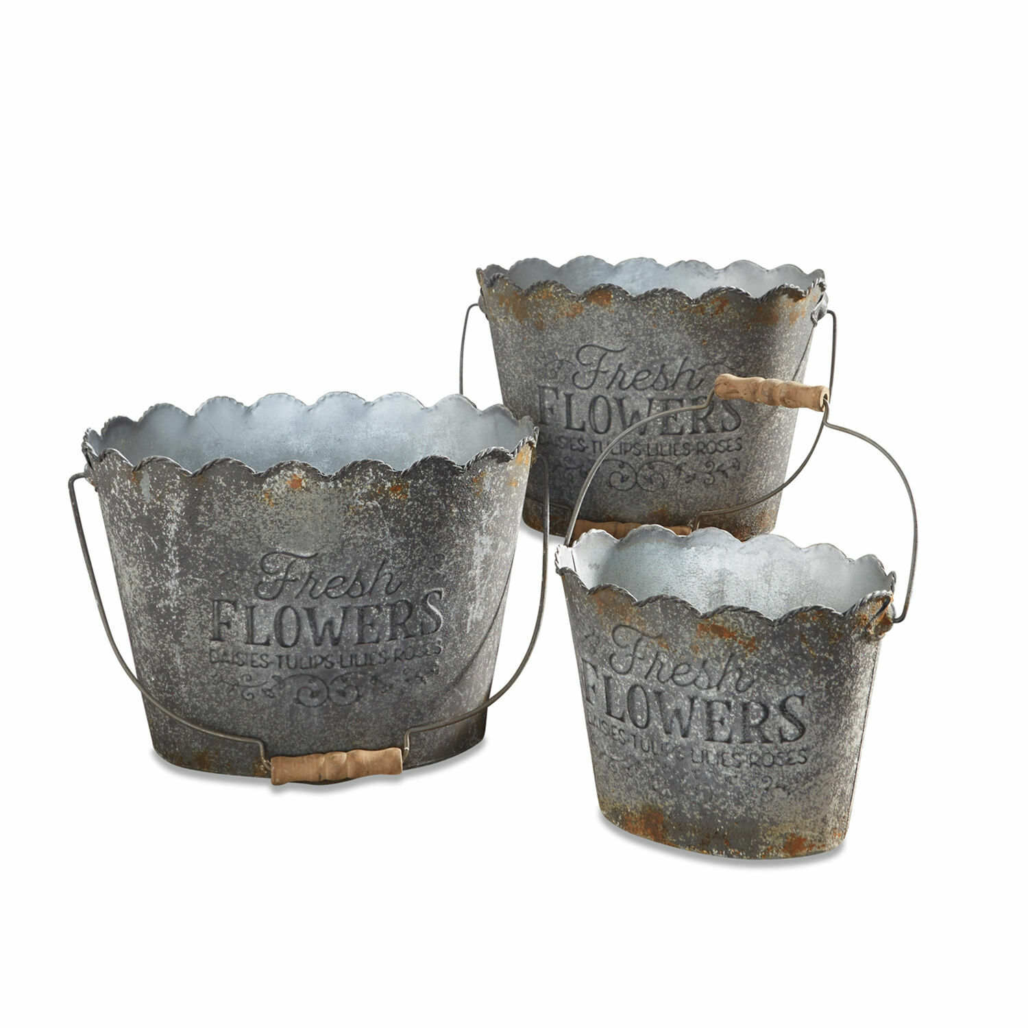Lot de 3 cache-pots Bornival