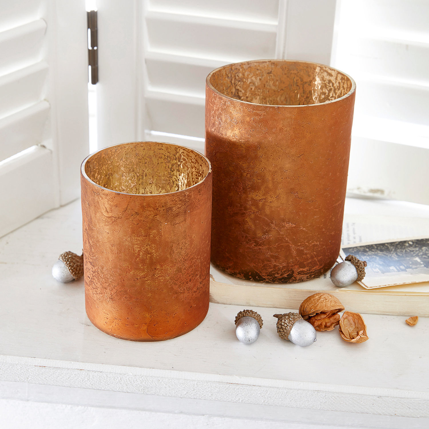 Lot de 2 photophores Moltar