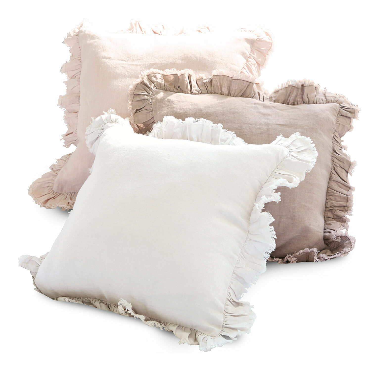 Lot de 3 housses de coussins Denise