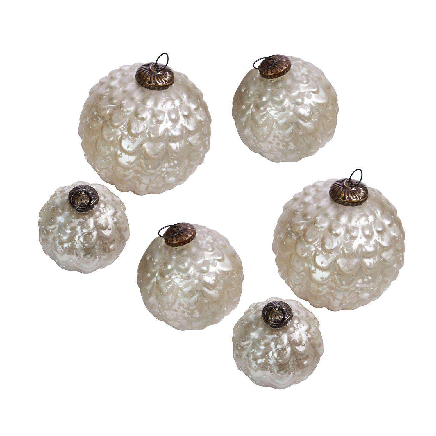 Lot de 6 boules de Noël Domara