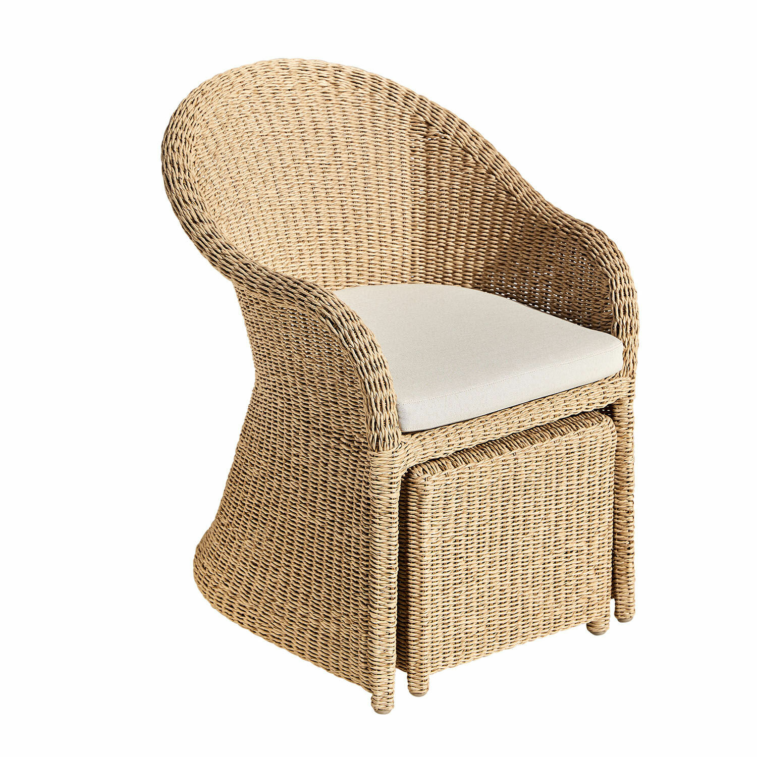 Fauteuil avec tabouret Morienne