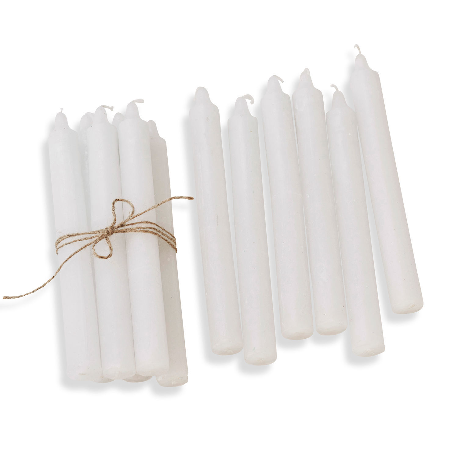 crème Lot de 12 bougies crème en cire, décoration d'intérieur et éclairage chaleureux