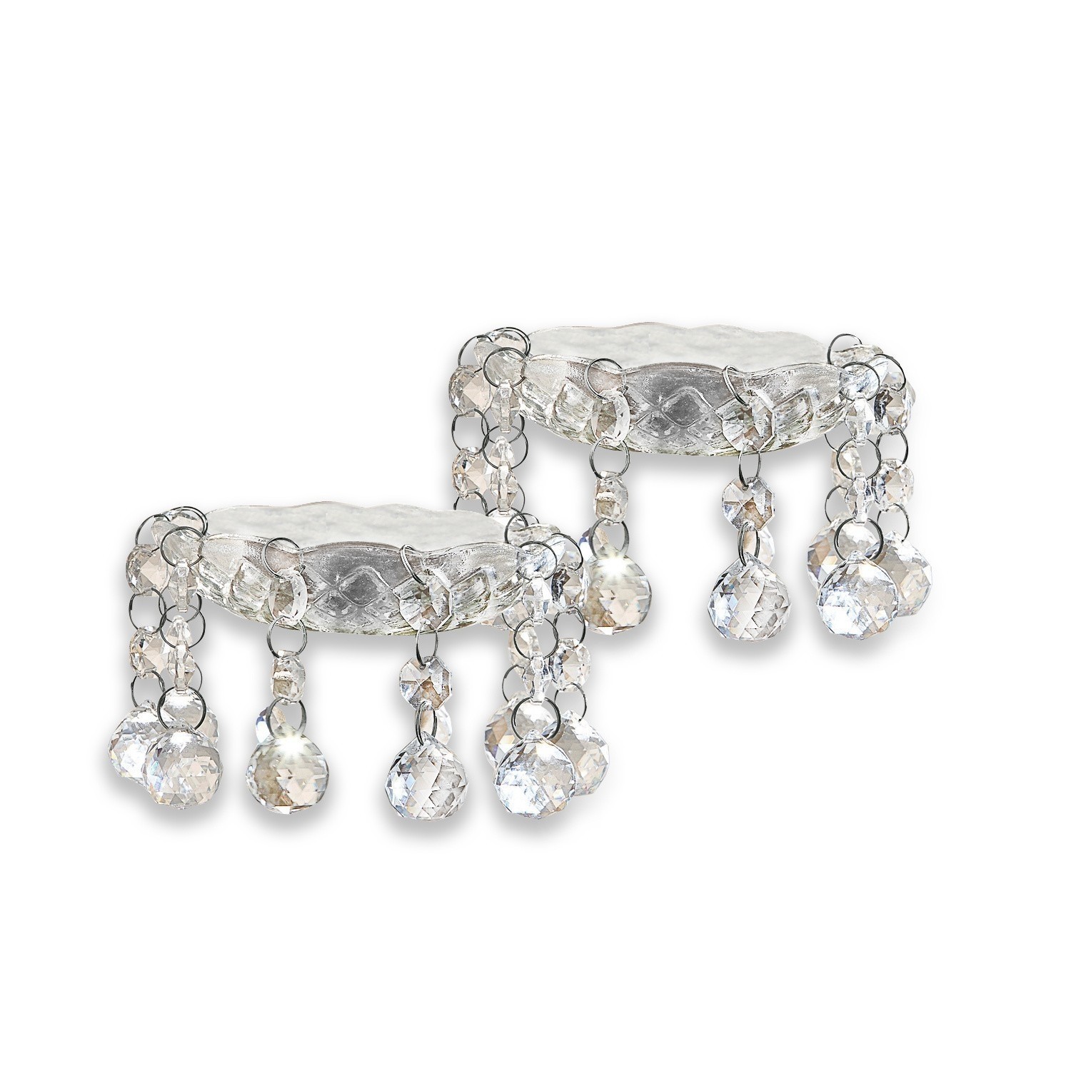 Lot de 2 soucoupes à bougies Baracé